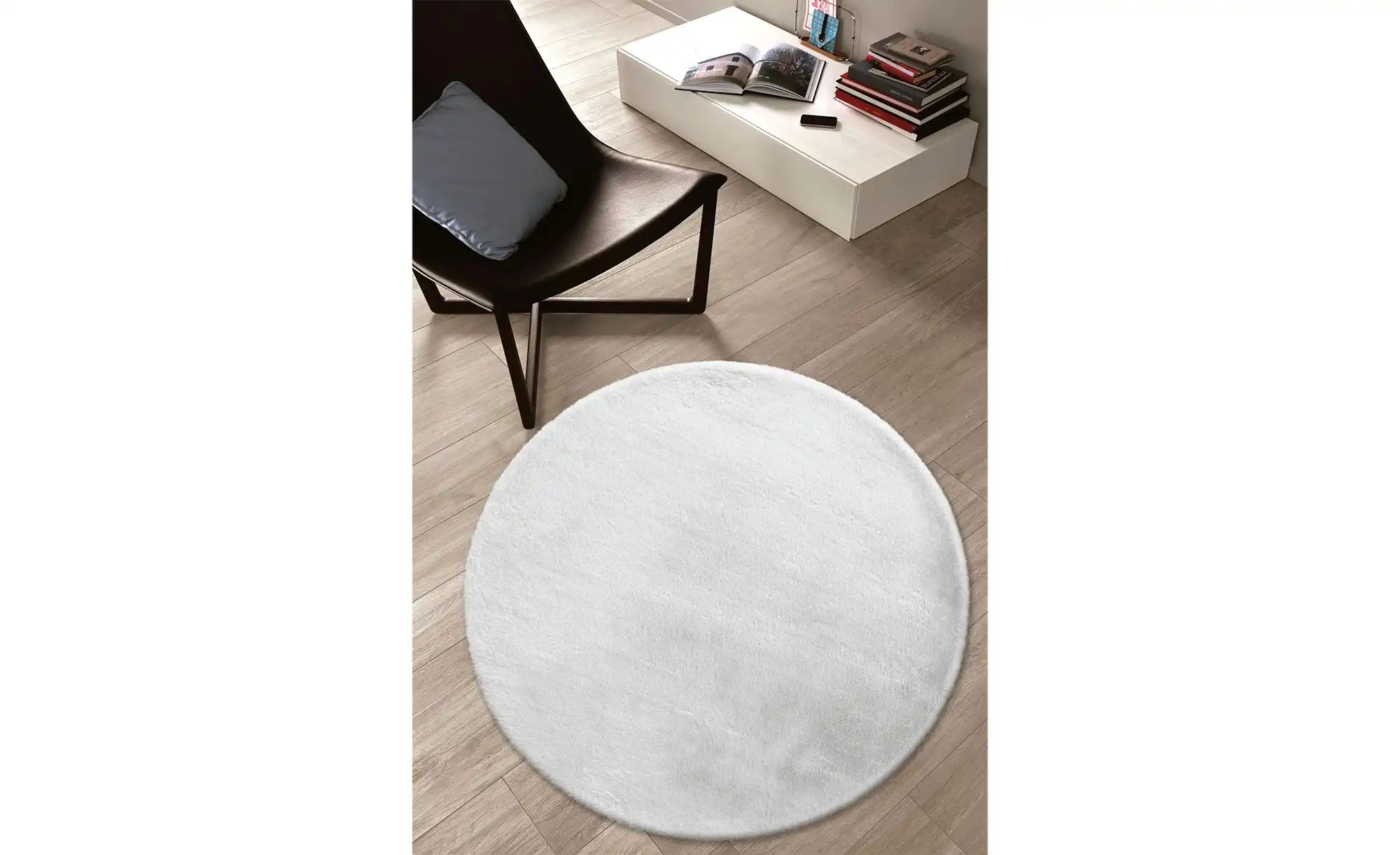 Thumbnail - como Hochflorteppich Bunny ¦ grau ¦ Synthetische Fasern Ø: 80 Teppiche > Hochflorteppiche - Höffner