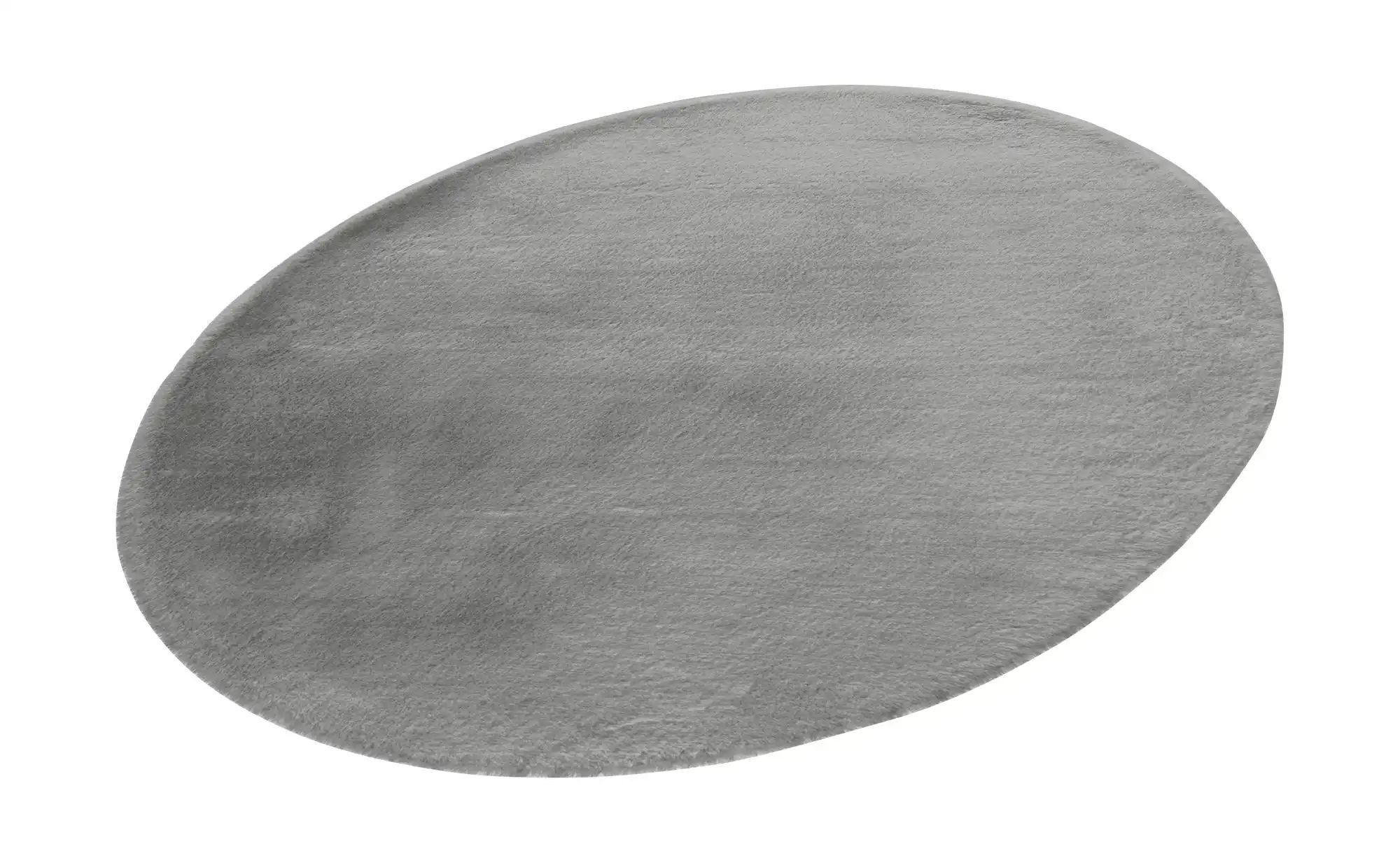 como Hochflorteppich  Bunny ¦ grau ¦ Synthetische Fasern Ø: 80 Teppiche > H günstig online kaufen