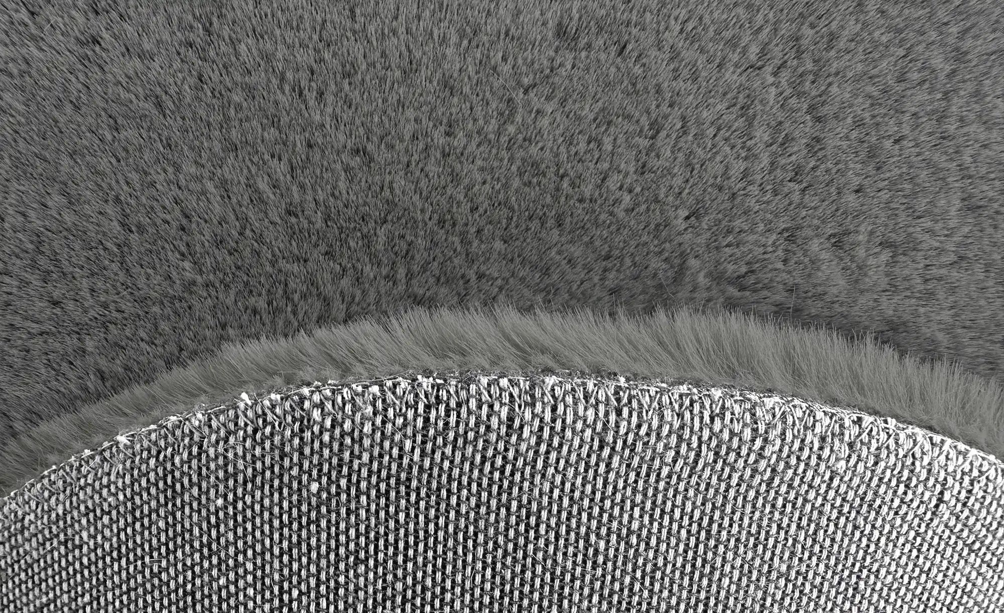 como Hochflorteppich  Bunny ¦ grau ¦ Synthetische Fasern Ø: 160 Teppiche > günstig online kaufen