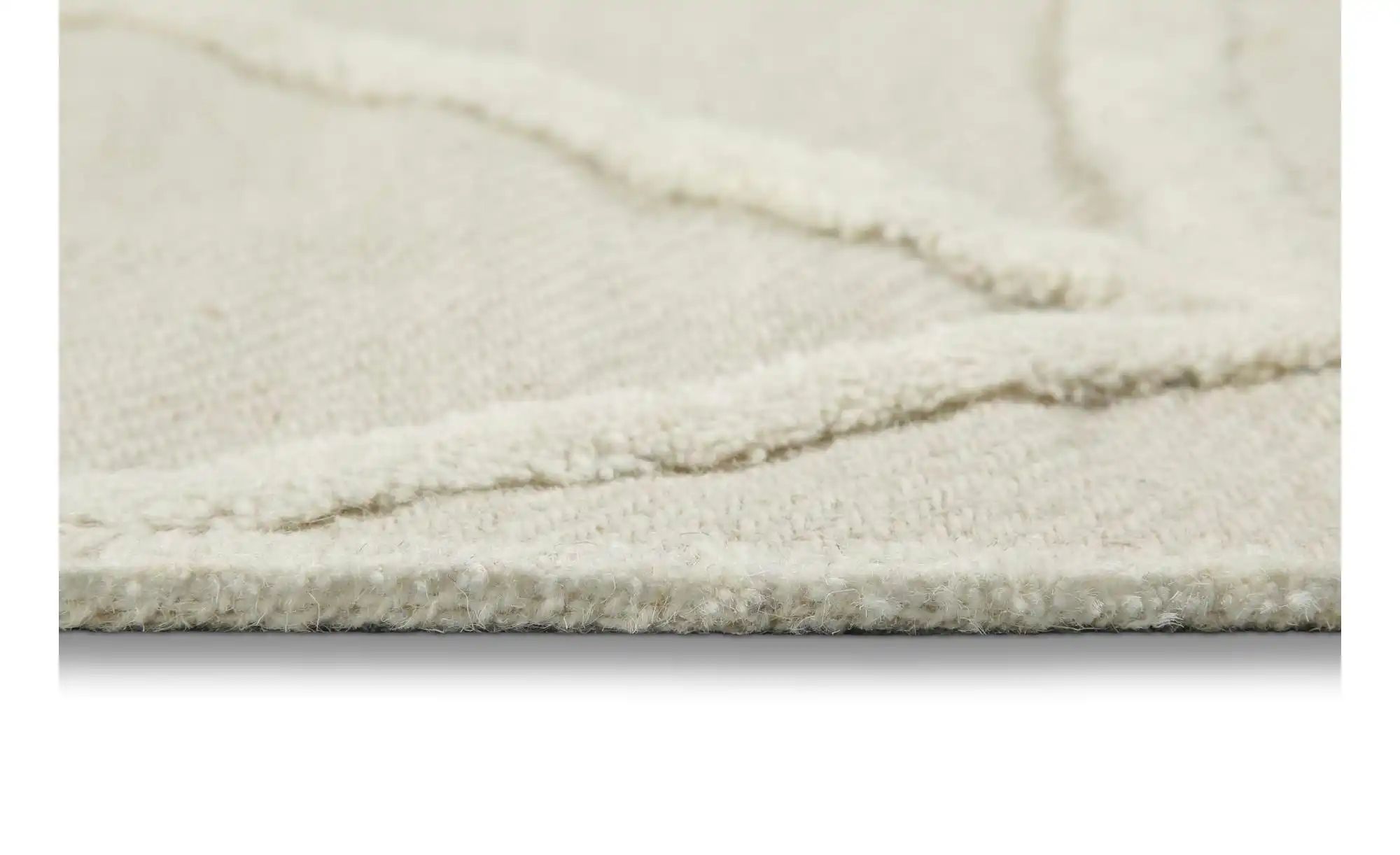 WECONhome Teppich   ¦ creme ¦ Synthetische Fasern ¦ Maße (cm): B: 40 H: 10 günstig online kaufen