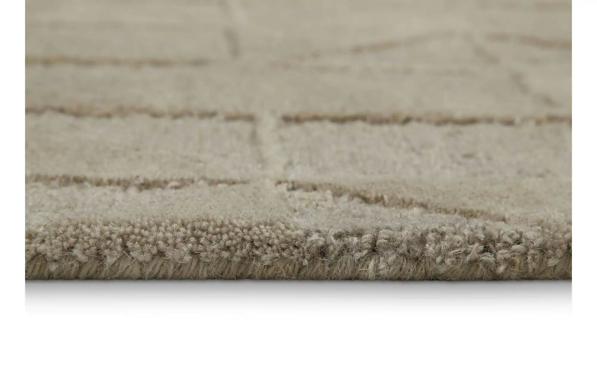WECONhome Teppich   ¦ beige ¦ Wolle ¦ Maße (cm): B: 140 H: 10 Teppiche > Wo günstig online kaufen