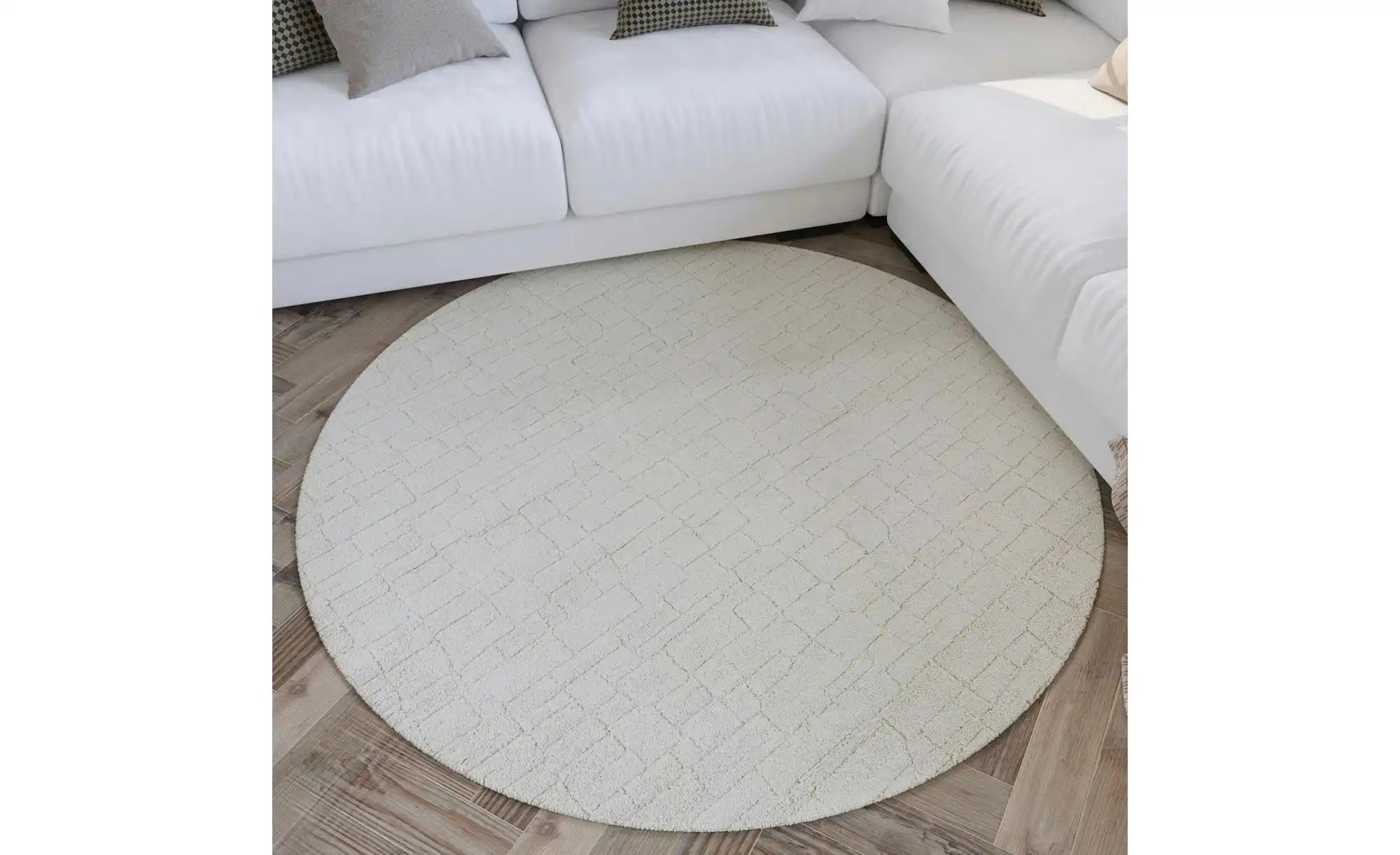 WECONhome Teppich   ¦ creme ¦ Synthetische Fasern ¦ Maße (cm): B: 200 H: 10 günstig online kaufen