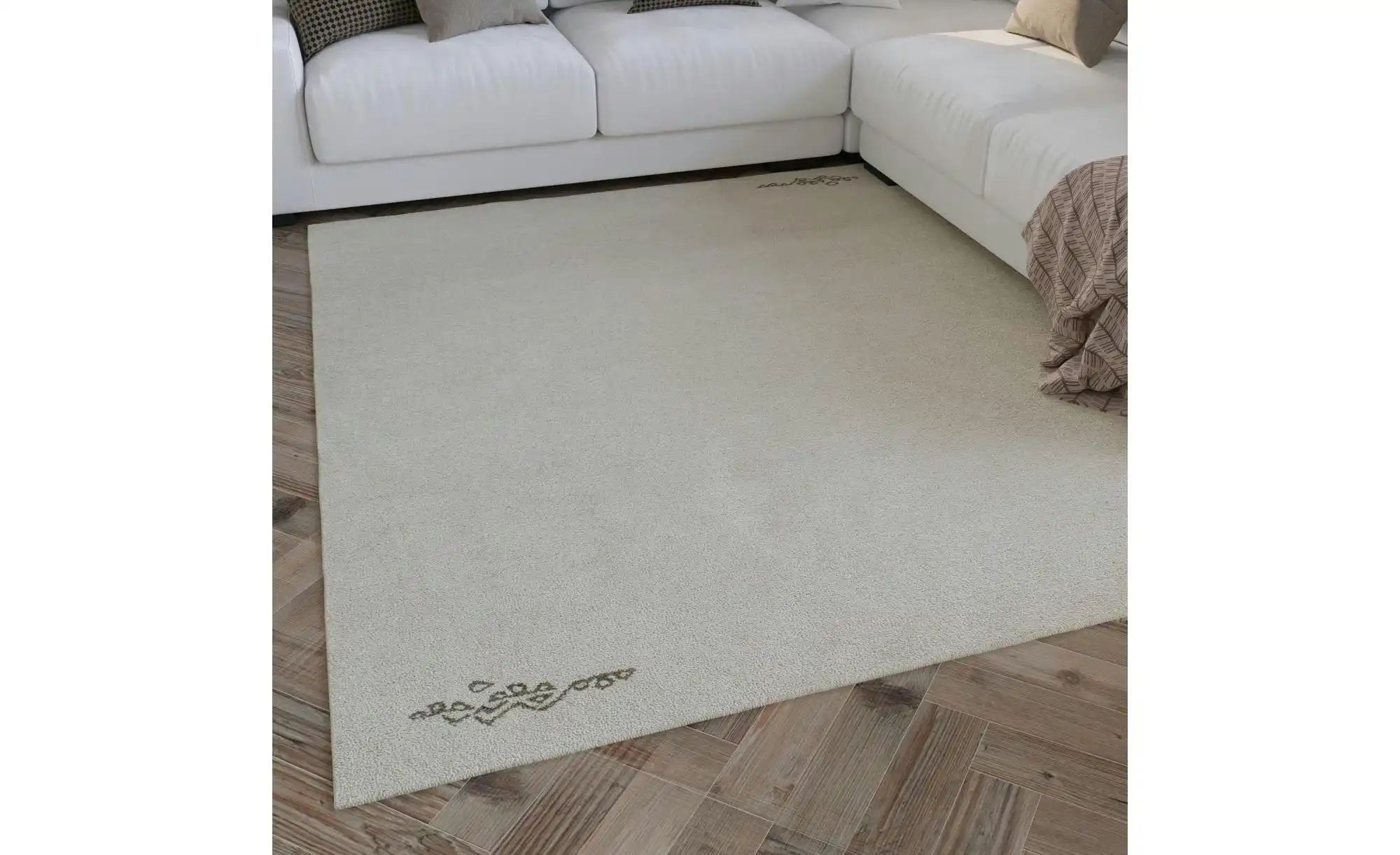 WECONhome Teppich   ¦ weiß ¦ Wolle ¦ Maße (cm): B: 140 H: 15 Teppiche > Woh günstig online kaufen