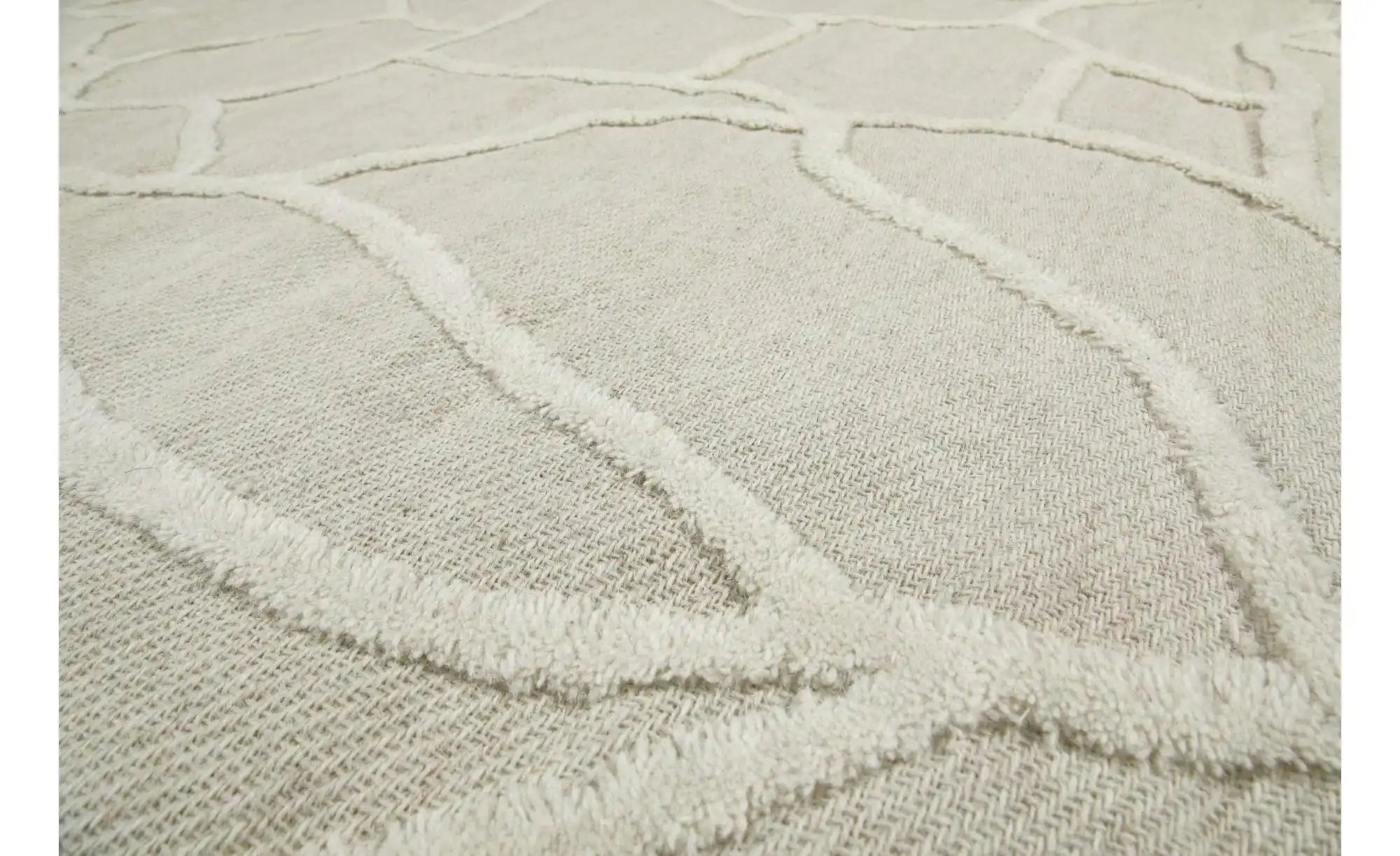 WECONhome Teppich   ¦ creme ¦ Synthetische Fasern ¦ Maße (cm): B: 110 H: 10 günstig online kaufen
