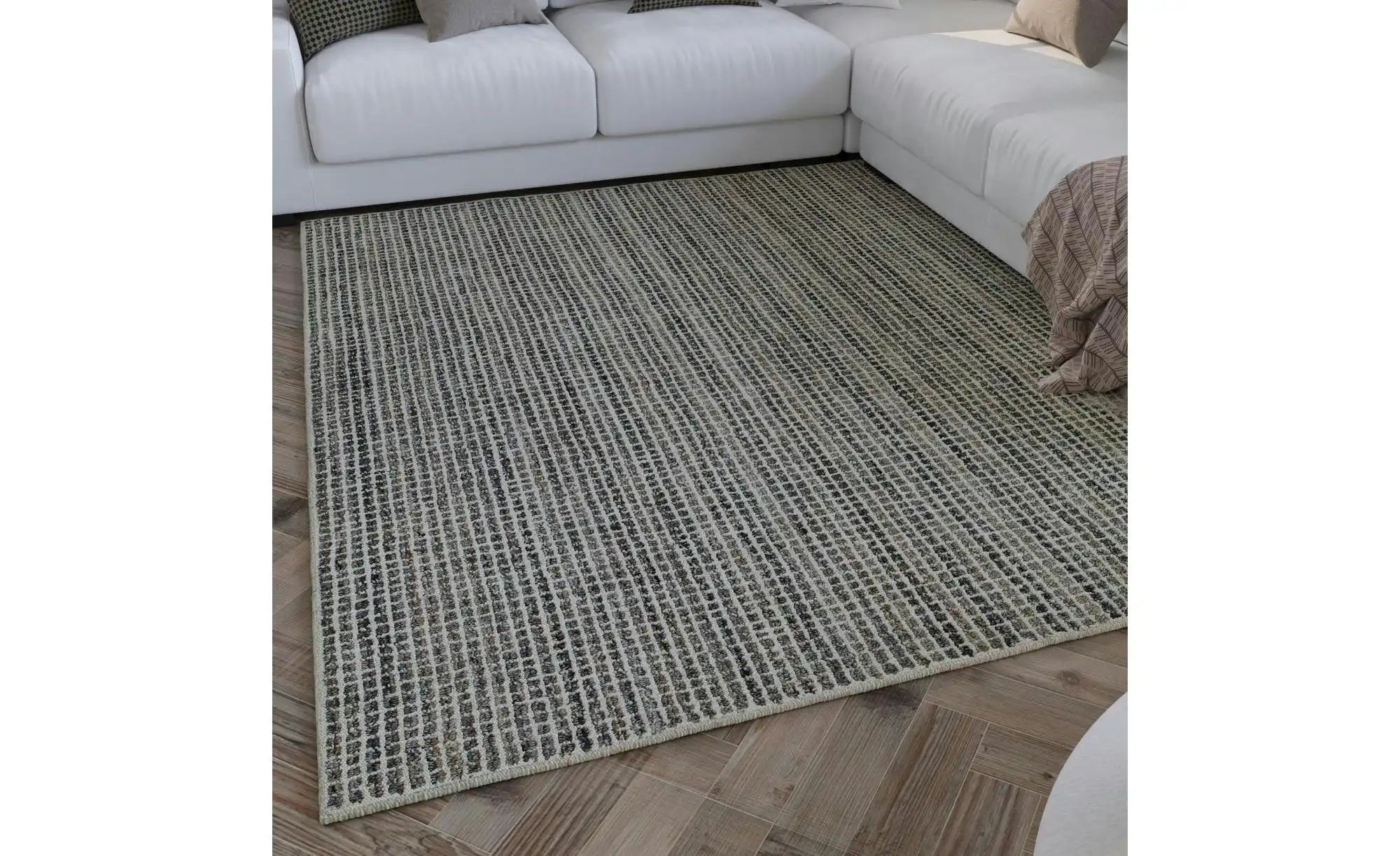 WECONhome Teppich   ¦ grau ¦ Wolle,Synthetische Fasern ¦ Maße (cm): B: 40 H günstig online kaufen
