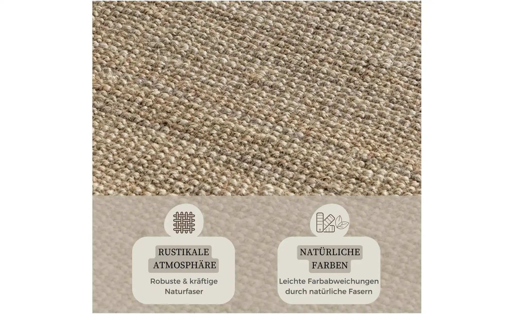 Thumbnail - Hanse Home Juteteppich ¦ beige ¦ Jute ¦ Maße (cm): B: 190 H: 1 Teppiche > Naturteppiche - Höffner