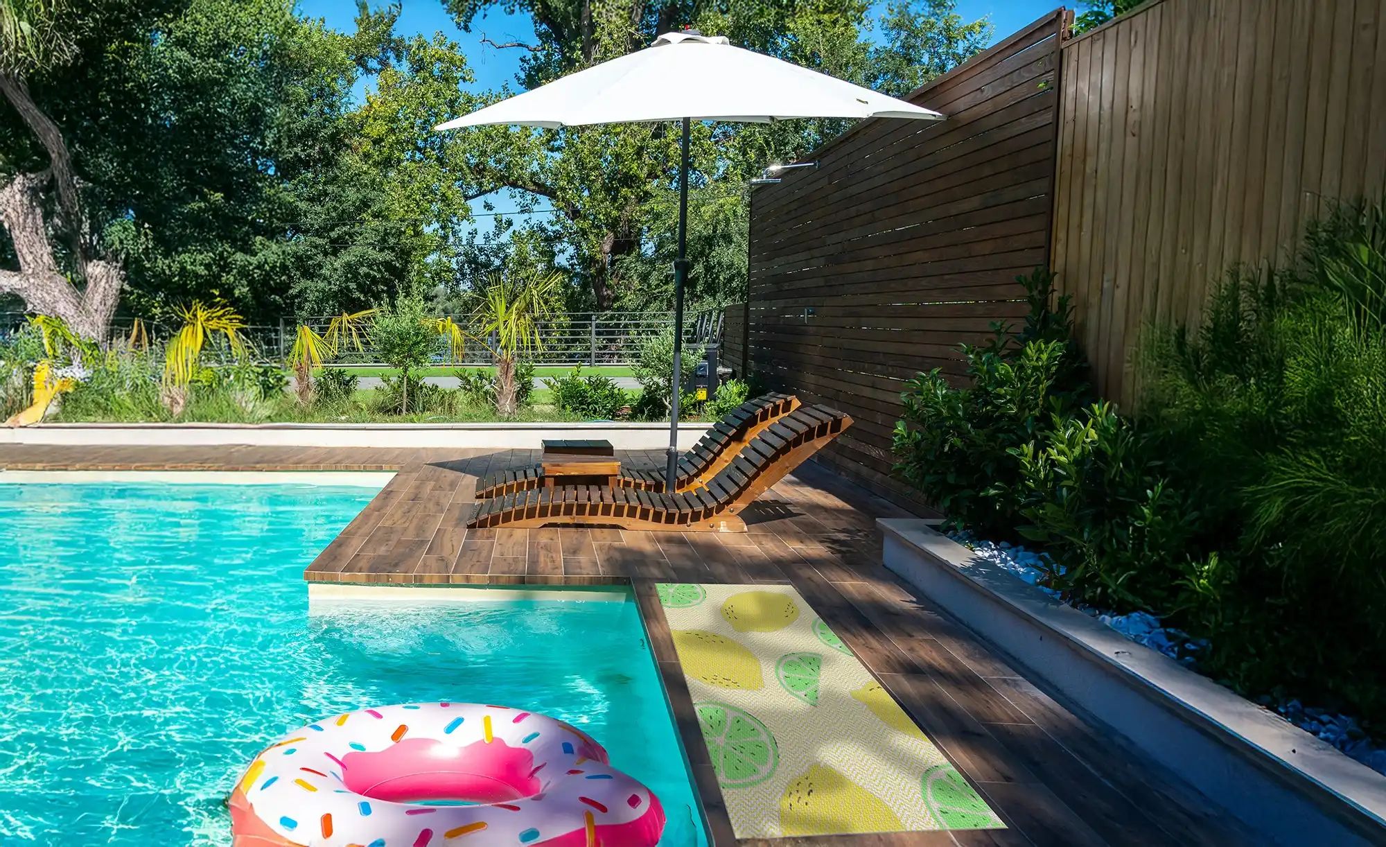 In- und Outdoor Webteppich  Pool-Party ¦ mehrfarbig ¦ Synthetische Fasern ¦ günstig online kaufen