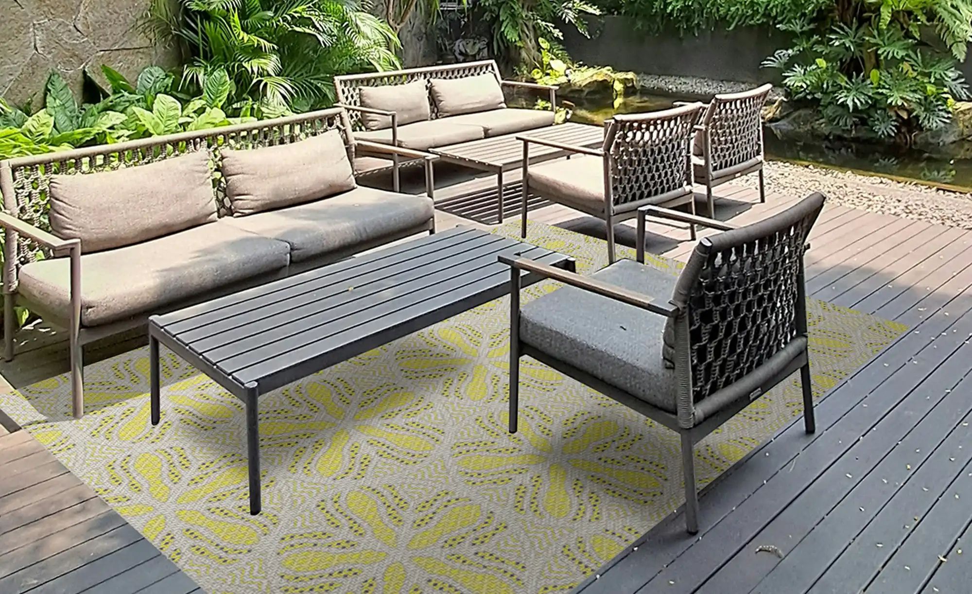 In- und Outdoorteppich  Jule ¦ mehrfarbig ¦ Synthetische Fasern ¦ Maße (cm) günstig online kaufen