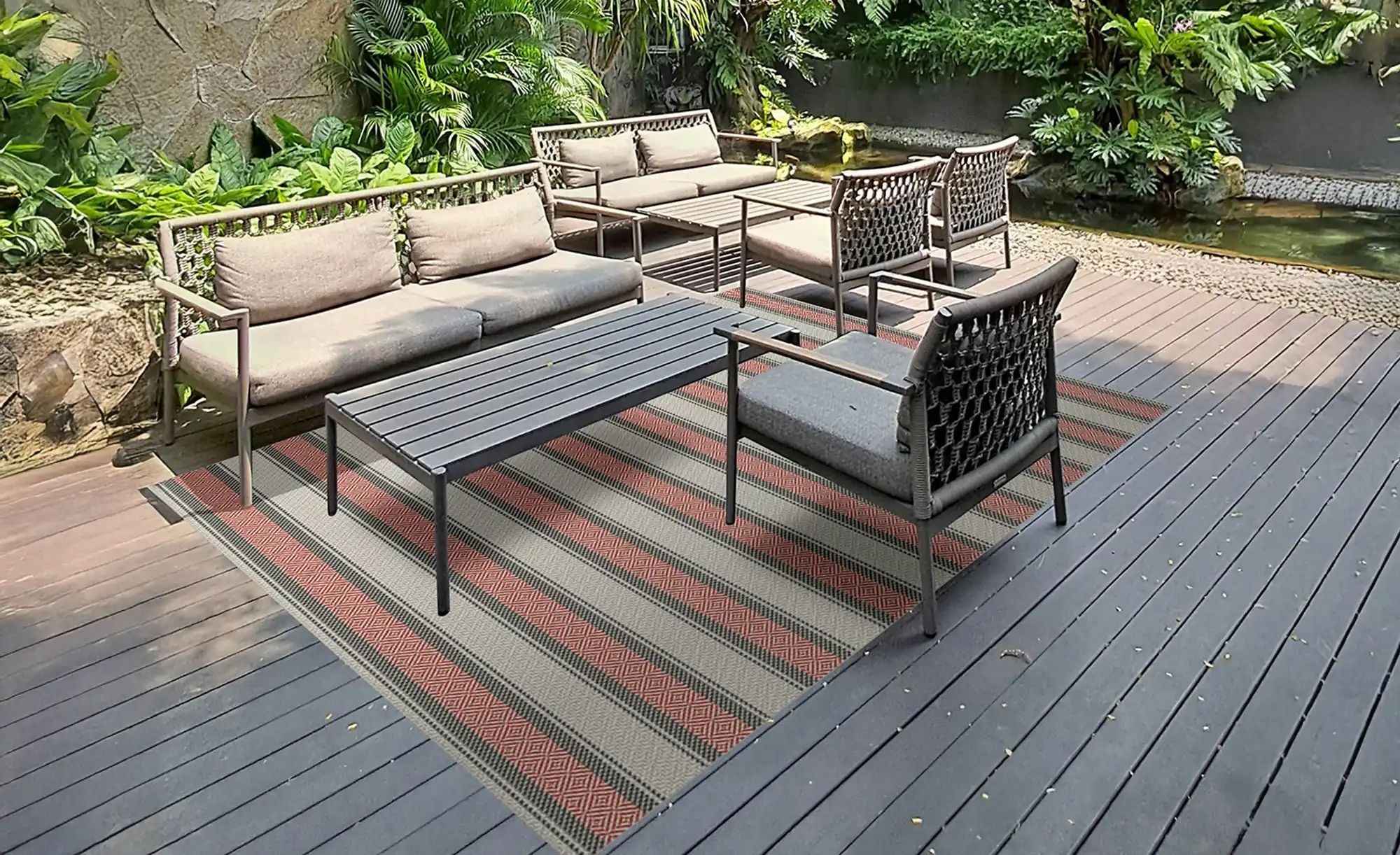 In- und Outdoorteppich  Isa ¦ mehrfarbig ¦ Synthetische Fasern ¦ Maße (cm): günstig online kaufen