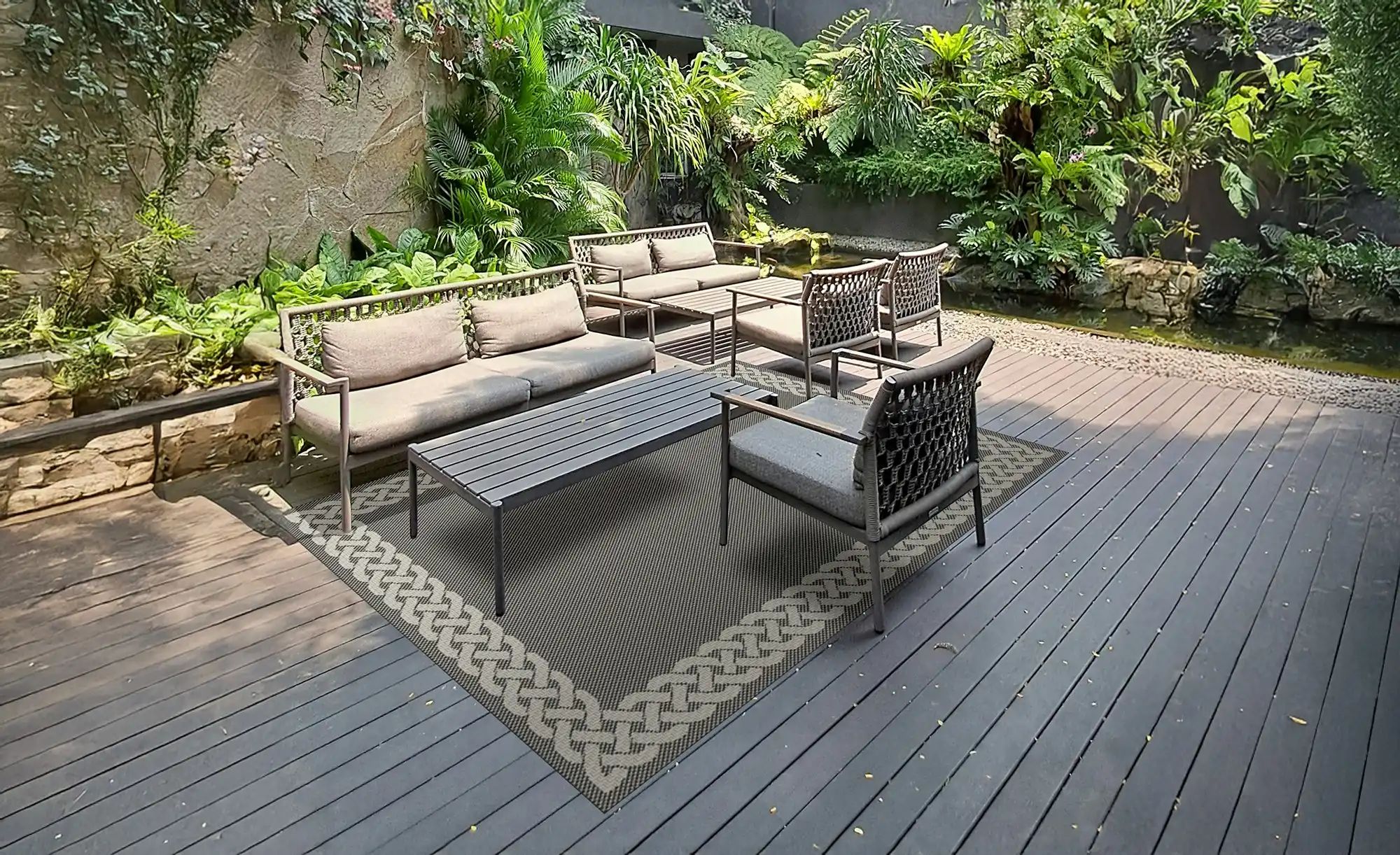 In- und Outdoorteppich  Fiete ¦ mehrfarbig ¦ Synthetische Fasern ¦ Maße (cm günstig online kaufen