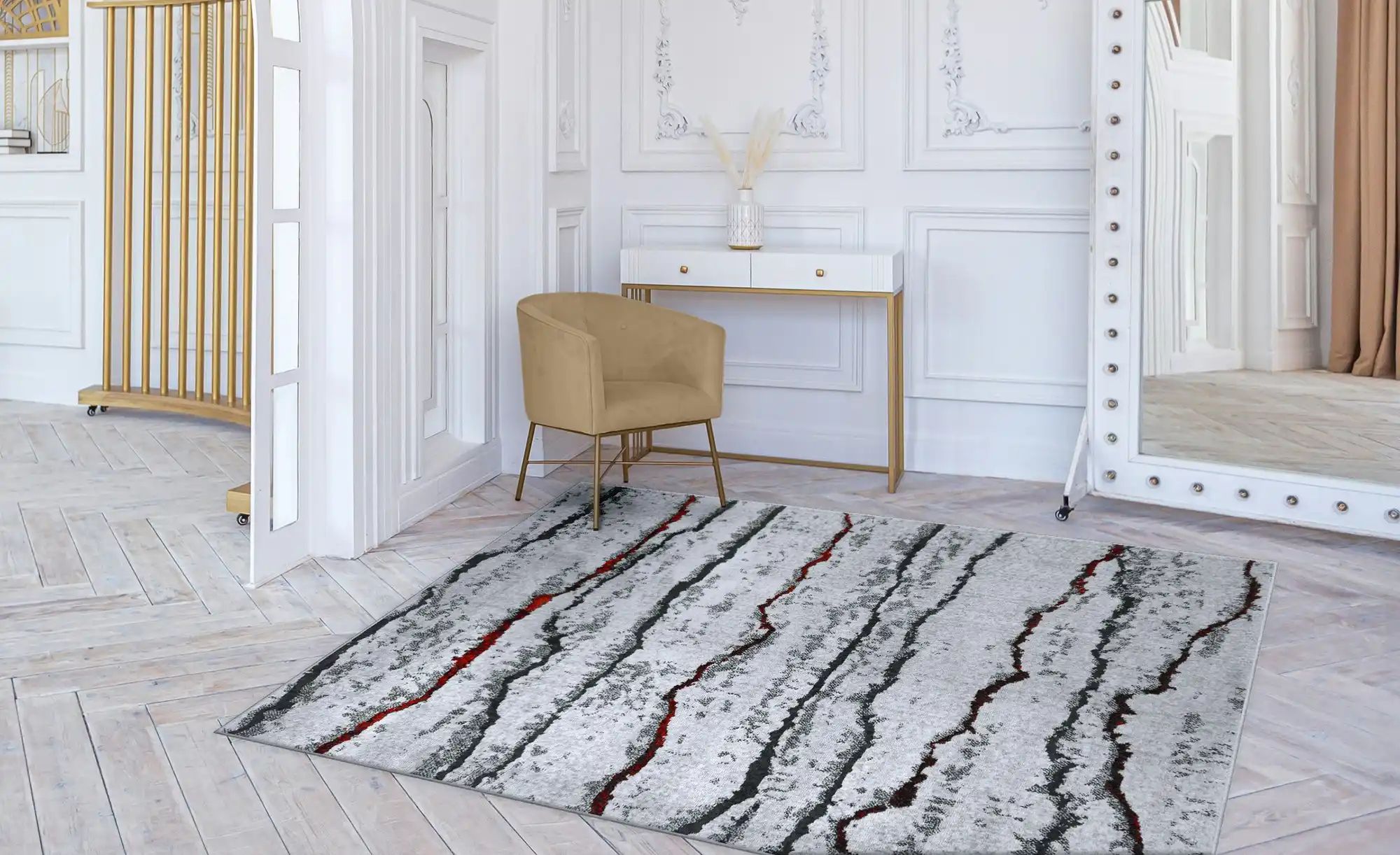 Webteppich  Bailey ¦ mehrfarbig ¦ Synthetische Fasern ¦ Maße (cm): B: 133 T günstig online kaufen