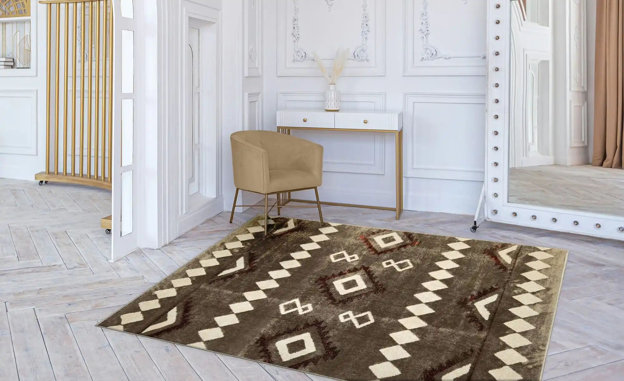 Webteppich  Eglington ¦ mehrfarbig ¦ Synthetische Fasern ¦ Maße (cm): B: 13 günstig online kaufen