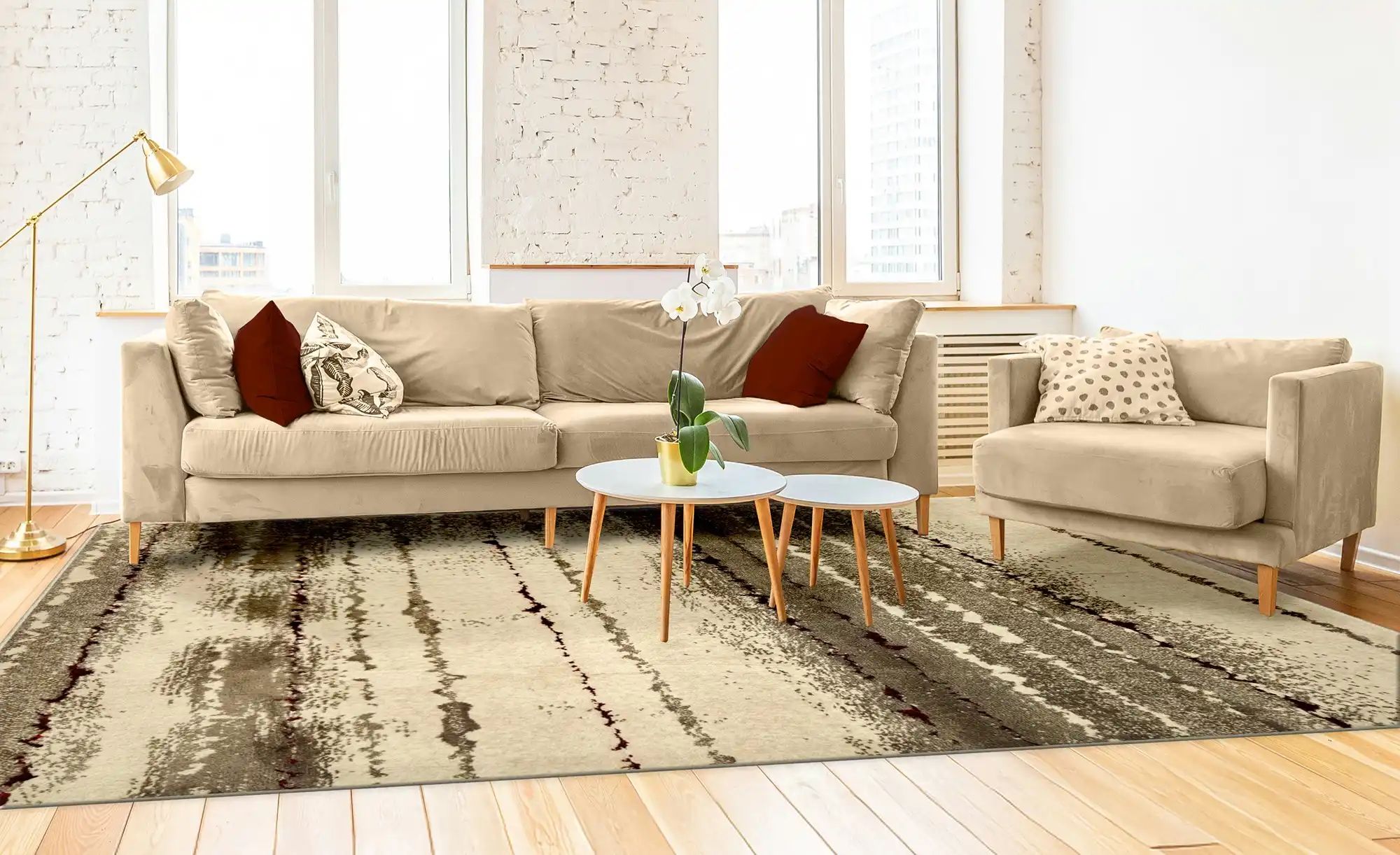 Webteppich  Bethany ¦ mehrfarbig ¦ Synthetische Fasern ¦ Maße (cm): B: 190 günstig online kaufen