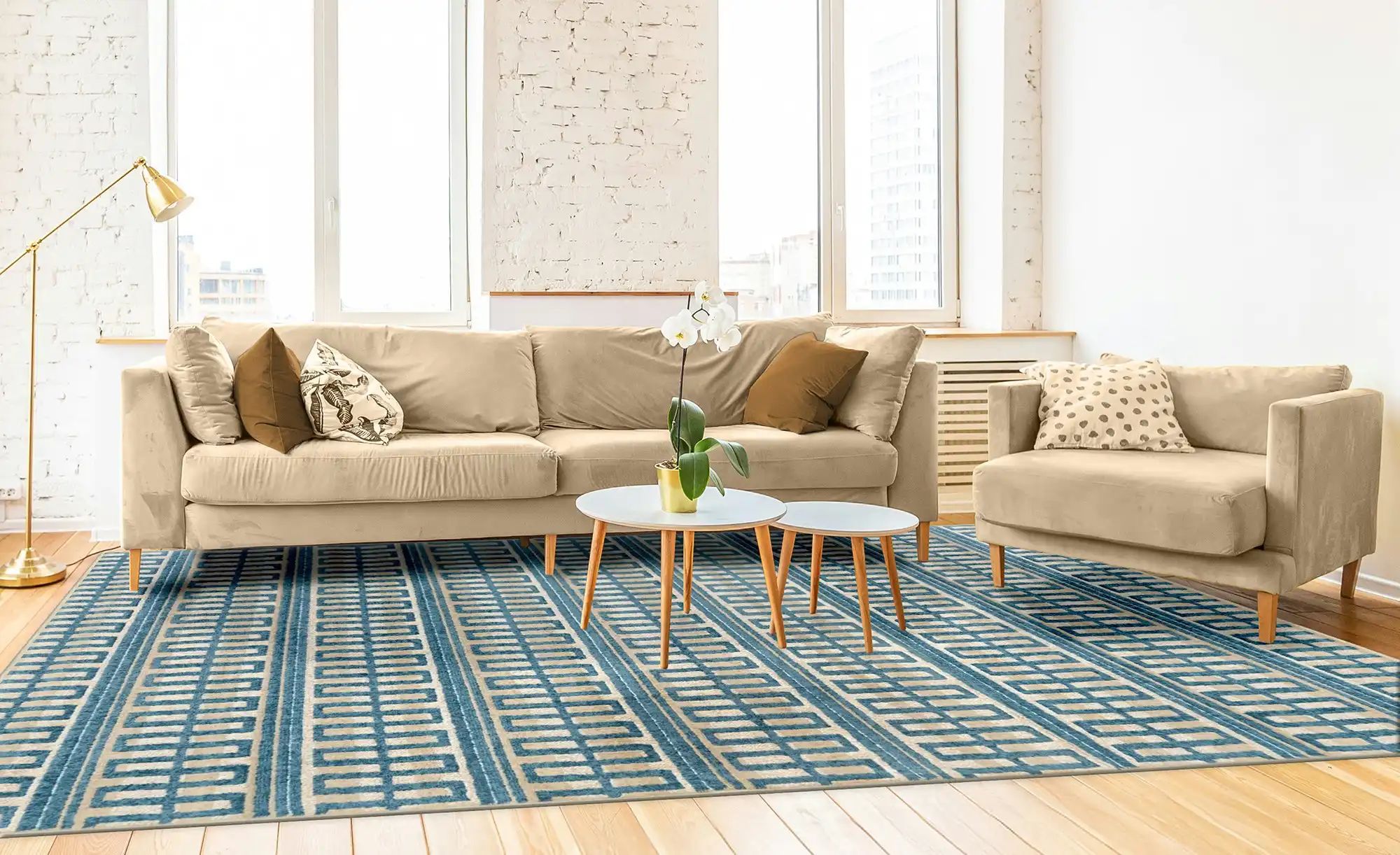 Webteppich  Nila ¦ mehrfarbig ¦ Synthetische Fasern,Jute ¦ Maße (cm): B: 19 günstig online kaufen