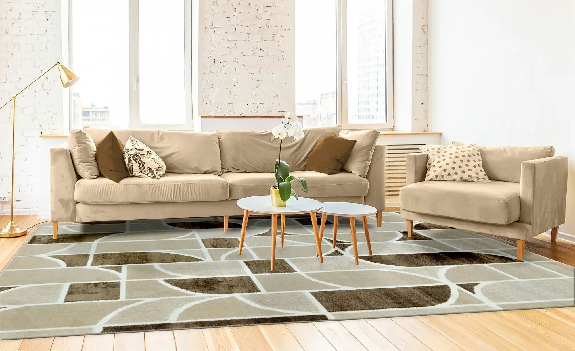 Webteppich  Friedrich ¦ mehrfarbig ¦ Synthetische Fasern,Jute ¦ Maße (cm): günstig online kaufen