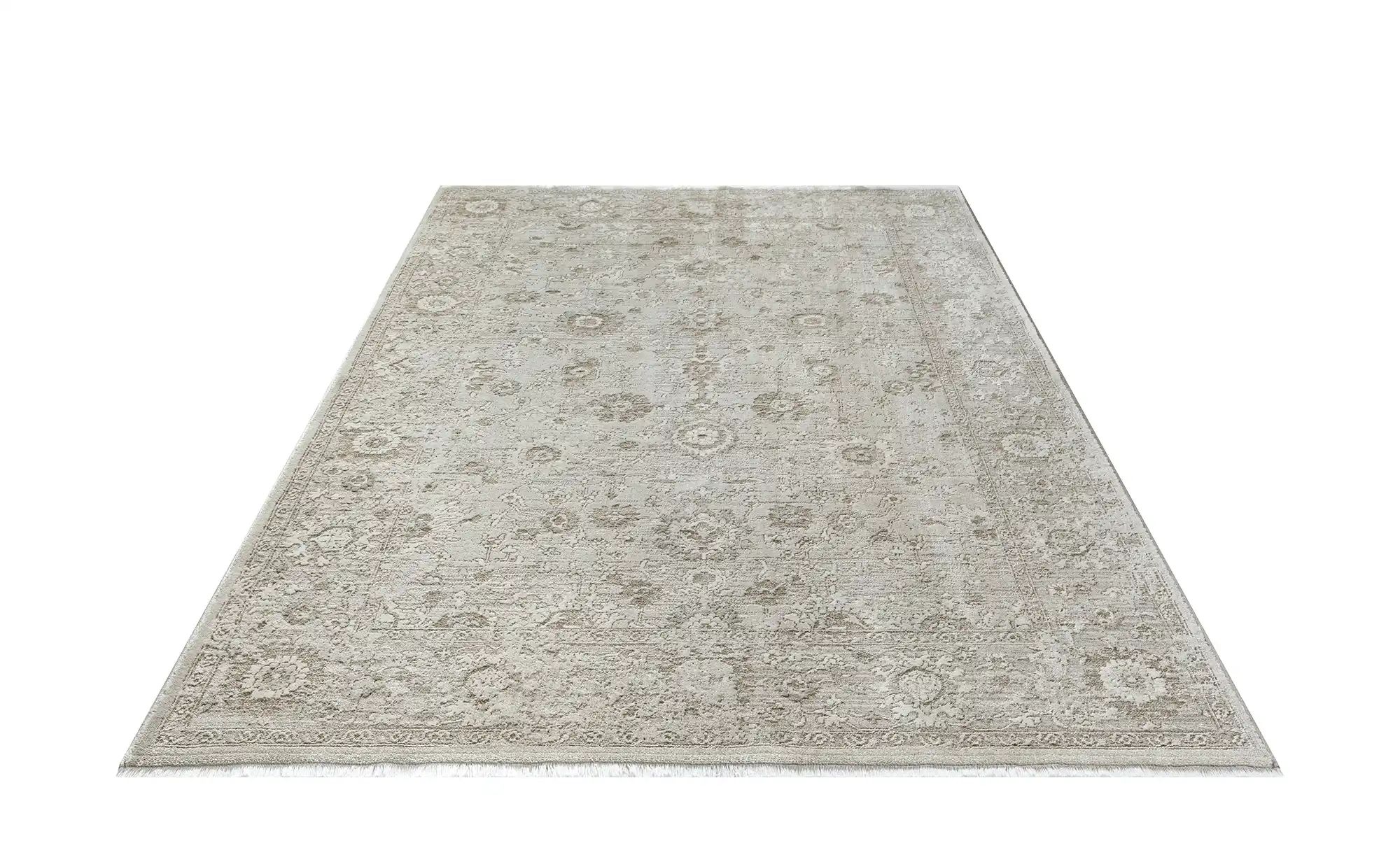 Webteppich  Flowline ¦ beige ¦ Synthetische Fasern ¦ Maße (cm): B: 80 Teppi günstig online kaufen