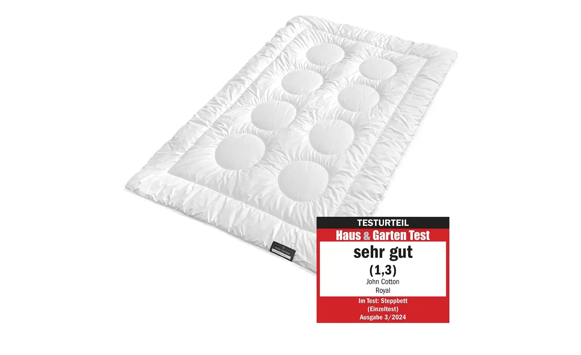 Thumbnail - John Cotton Mono-Steppbett Royal ¦ weiß ¦ Maße (cm): B: 135 Bettwaren > Bettdecken > Ganzjahres-Bettdecken - Höffner