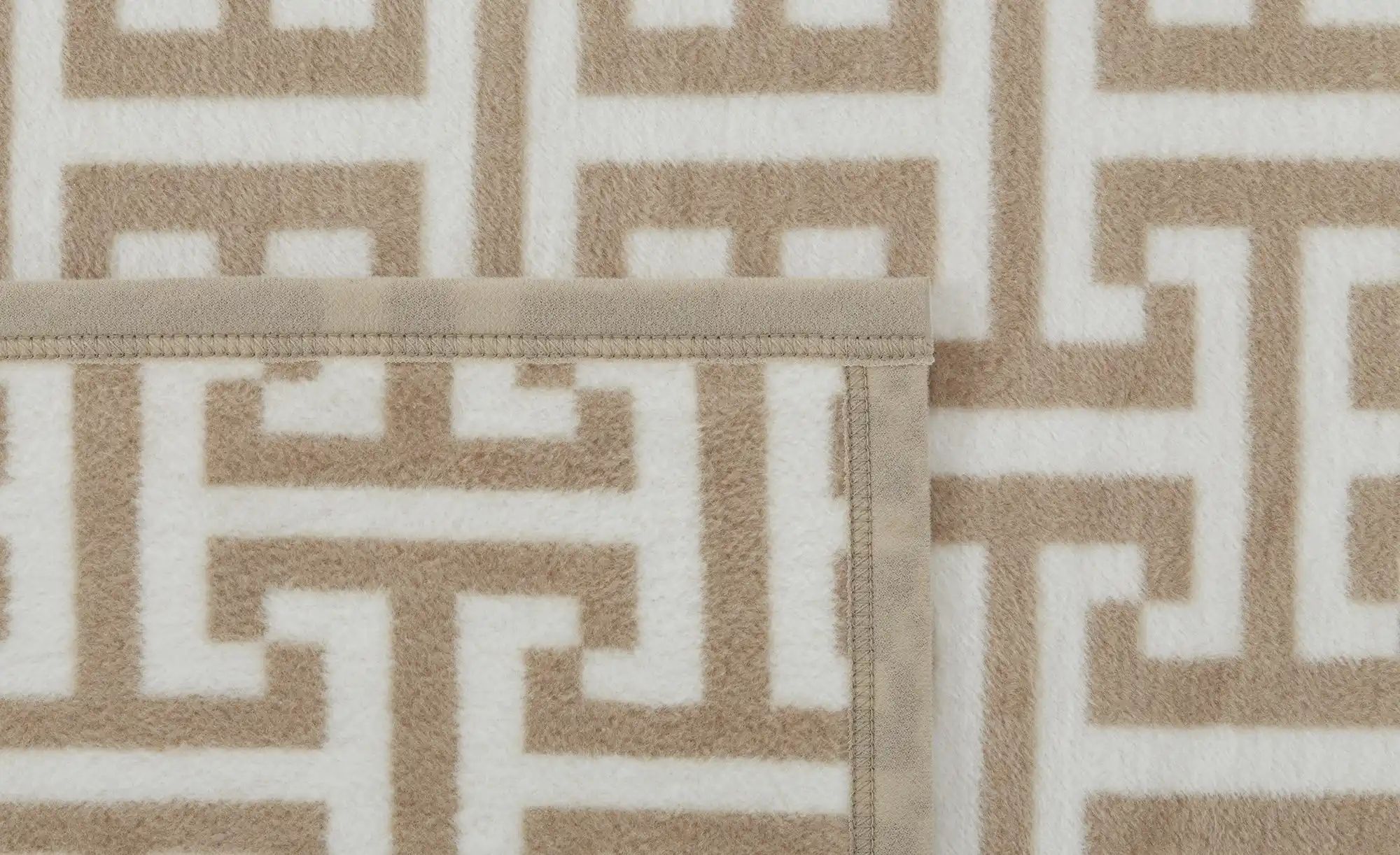 Thumbnail - IBENA Jaquard Wohndecke Cambridge ¦ beige ¦ Baumwollmischgewebe ¦ Maße (cm): B: 150 Dekokissen & Decken > Kuscheldecken...