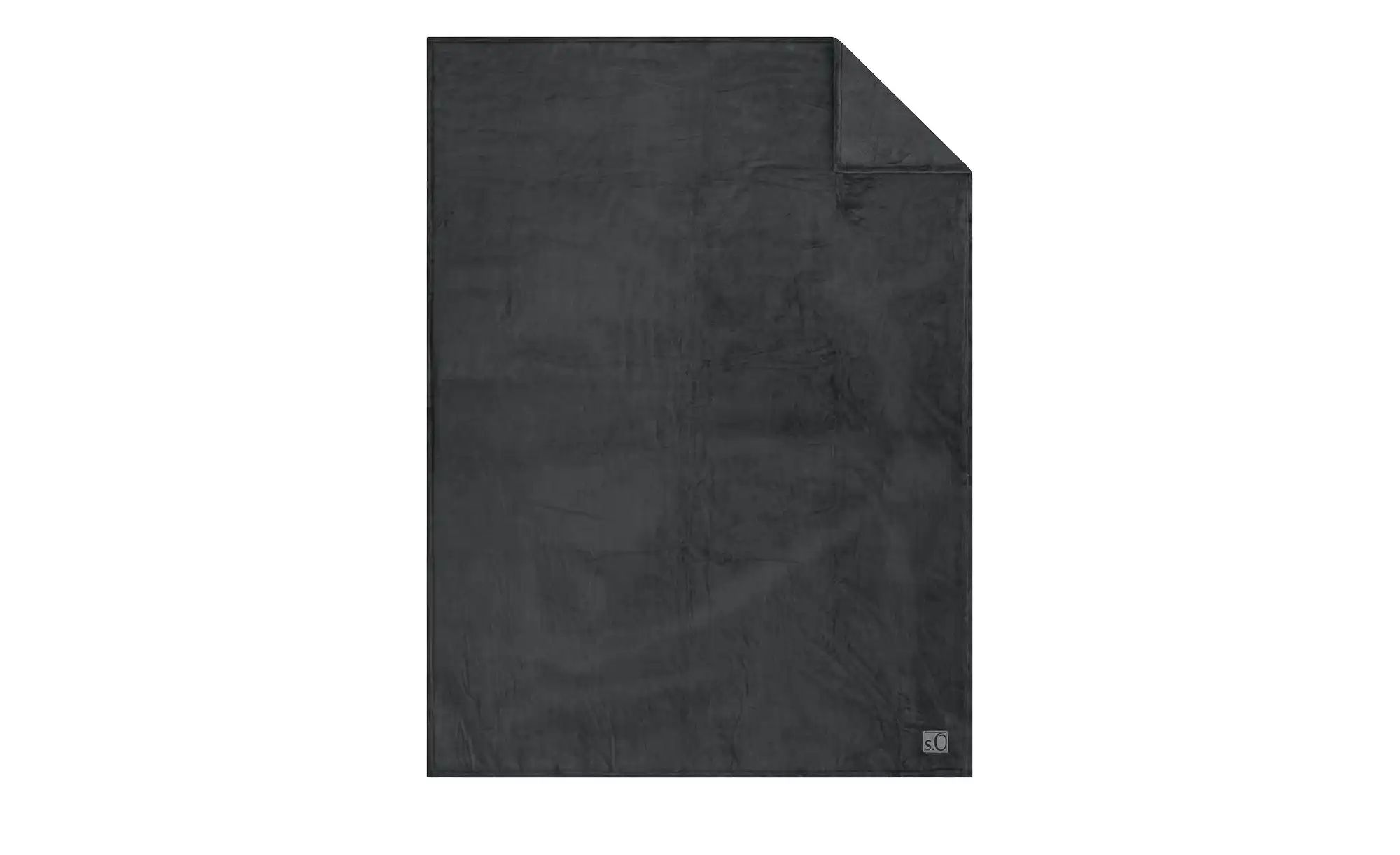 S.Oliver Kuscheldecke  Kuschelsoft ¦ grau ¦ Synthetik ¦ Maße (cm): B: 150 D günstig online kaufen