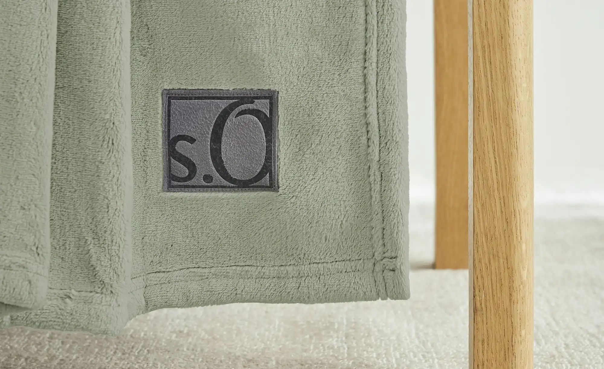 S.Oliver Kuscheldecke  Kuschelsoft ¦ grün ¦ Synthetik ¦ Maße (cm): B: 150 D günstig online kaufen
