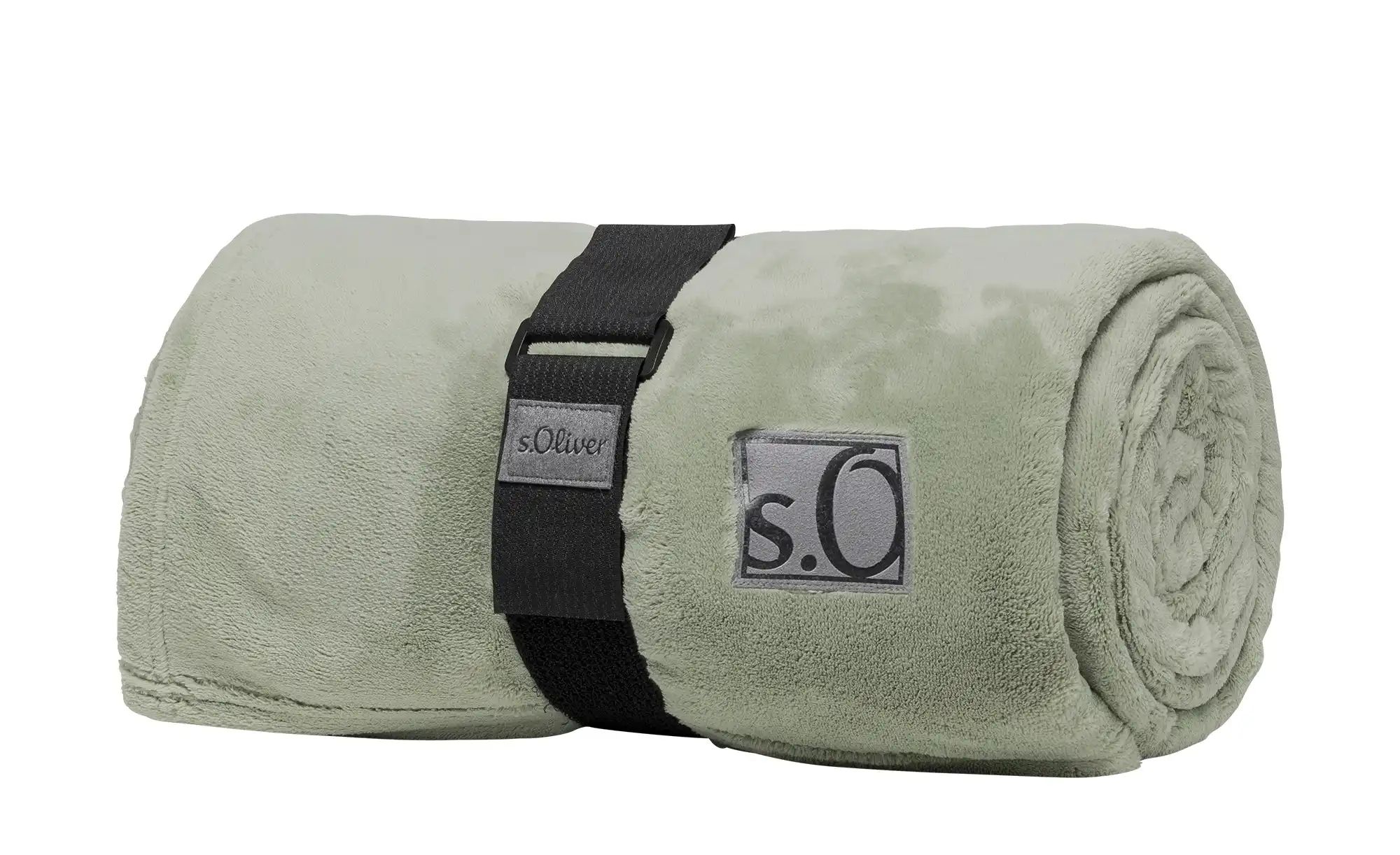S.Oliver Kuscheldecke  Kuschelsoft ¦ grün ¦ Synthetik ¦ Maße (cm): B: 150 D günstig online kaufen