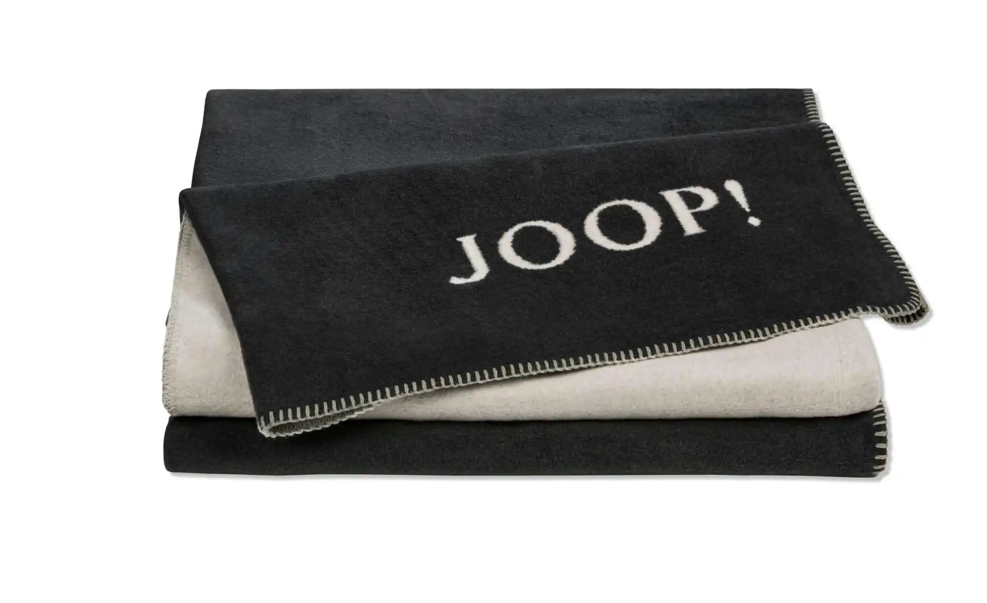 JOOP! Wohndecke Uni Doubleface ¦ grau ¦ Baumwollmischgewebe ¦ Maße (cm): B: günstig online kaufen