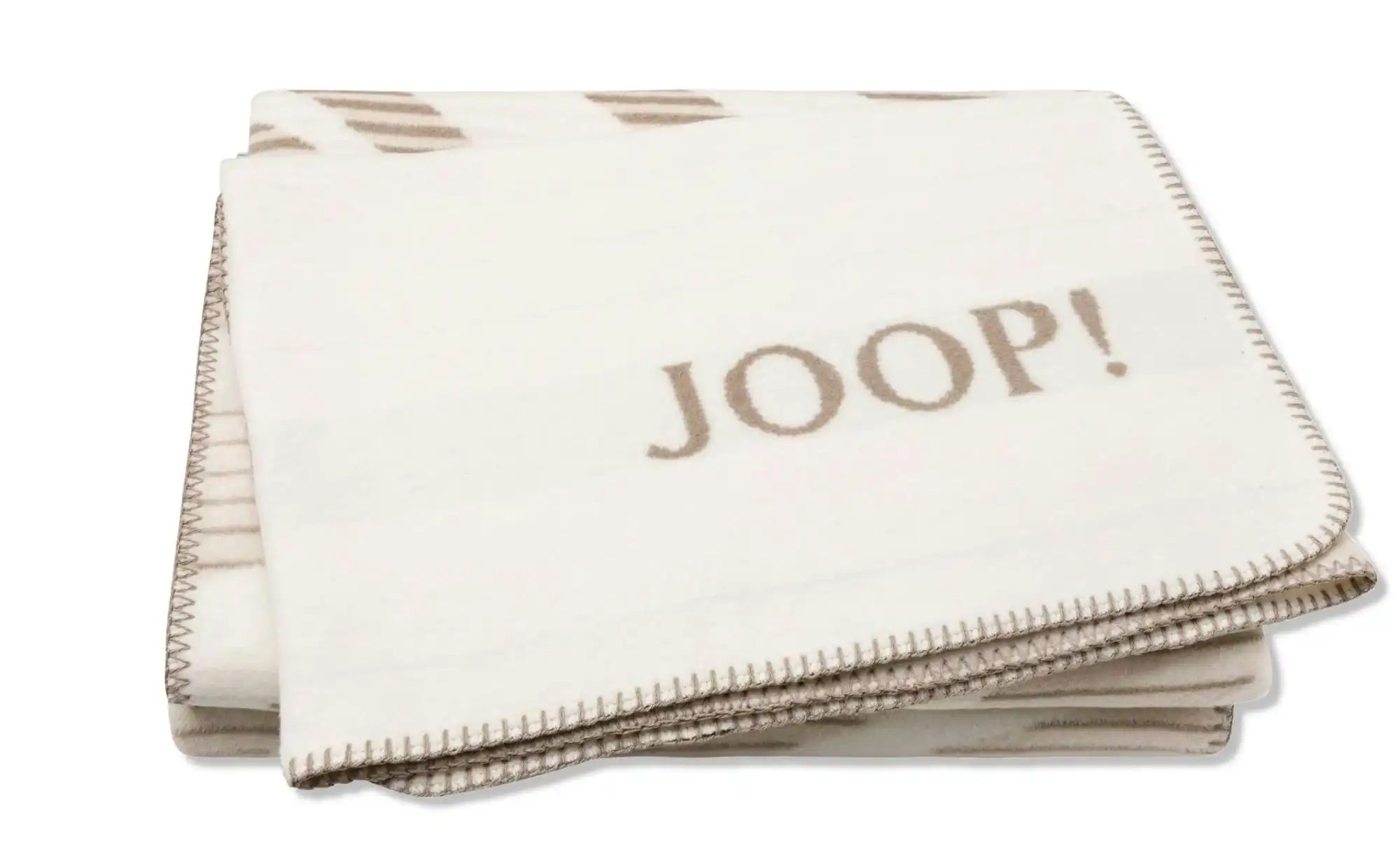 JOOP! Wohndecke Leaf ¦ creme ¦ Baumwollmischgewebe ¦ Maße (cm): B: 200 H: 1 günstig online kaufen