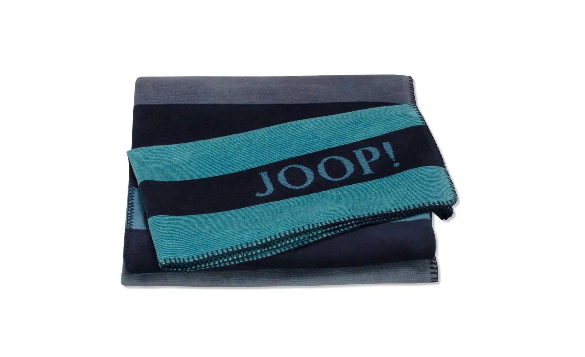 JOOP! Wohndecke Tone ¦ blau ¦ Baumwollmischgewebe ¦ Maße (cm): B: 150 H: 1 günstig online kaufen