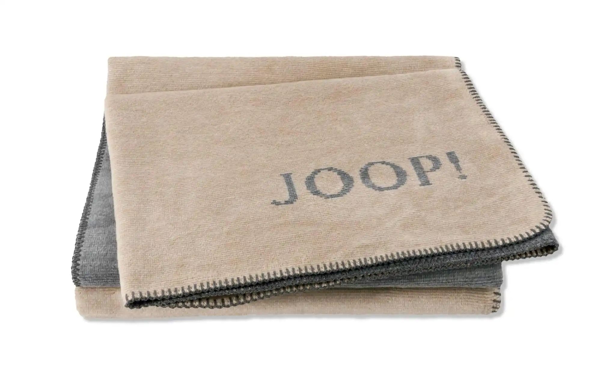 JOOP! Wohndecke Melange Doubleface ¦ grau ¦ Baumwollmischgewebe ¦ Maße (cm) günstig online kaufen