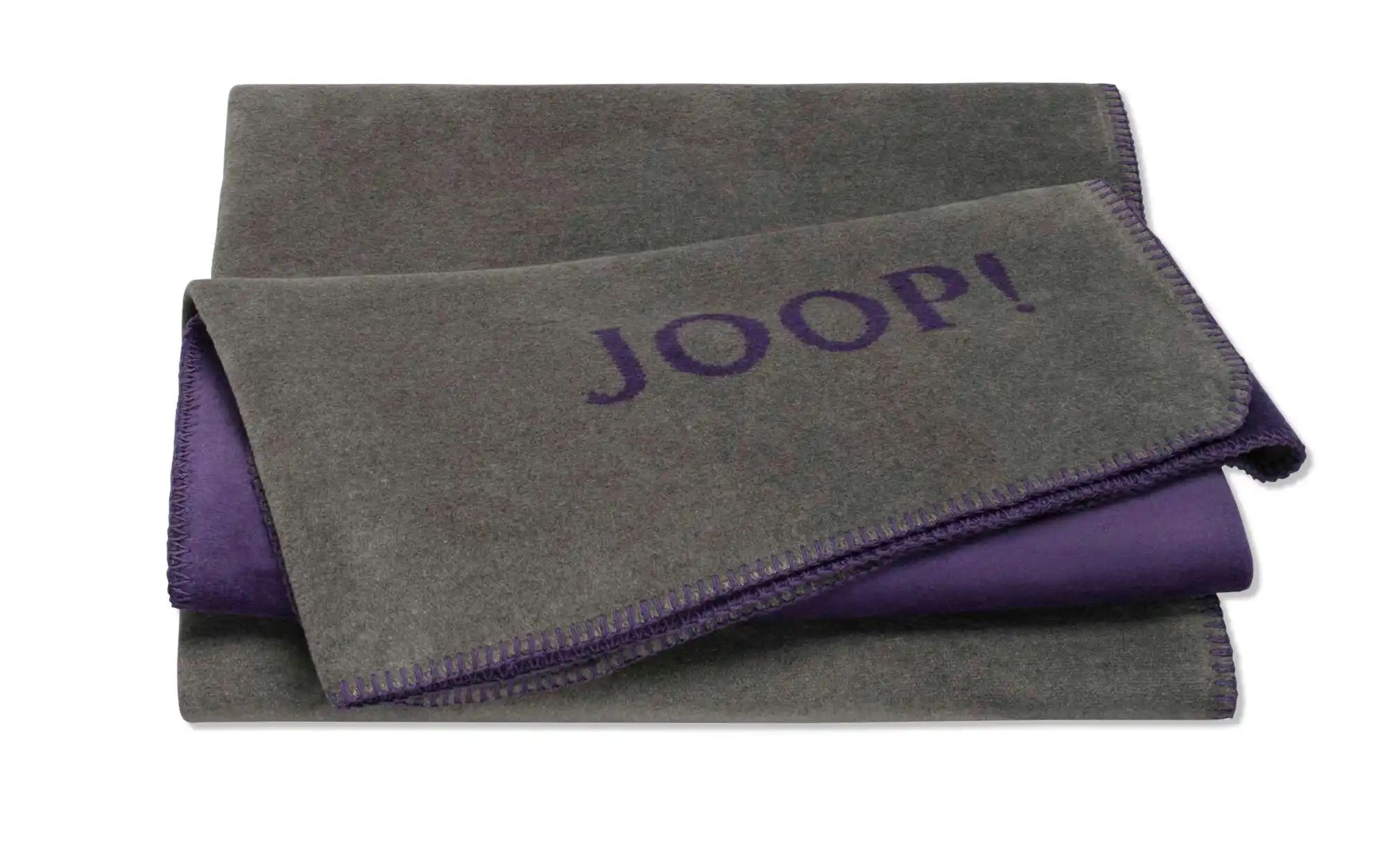 JOOP! Wohndecke Uni Doubleface ¦ grau ¦ Baumwollmischgewebe ¦ Maße (cm): B: günstig online kaufen