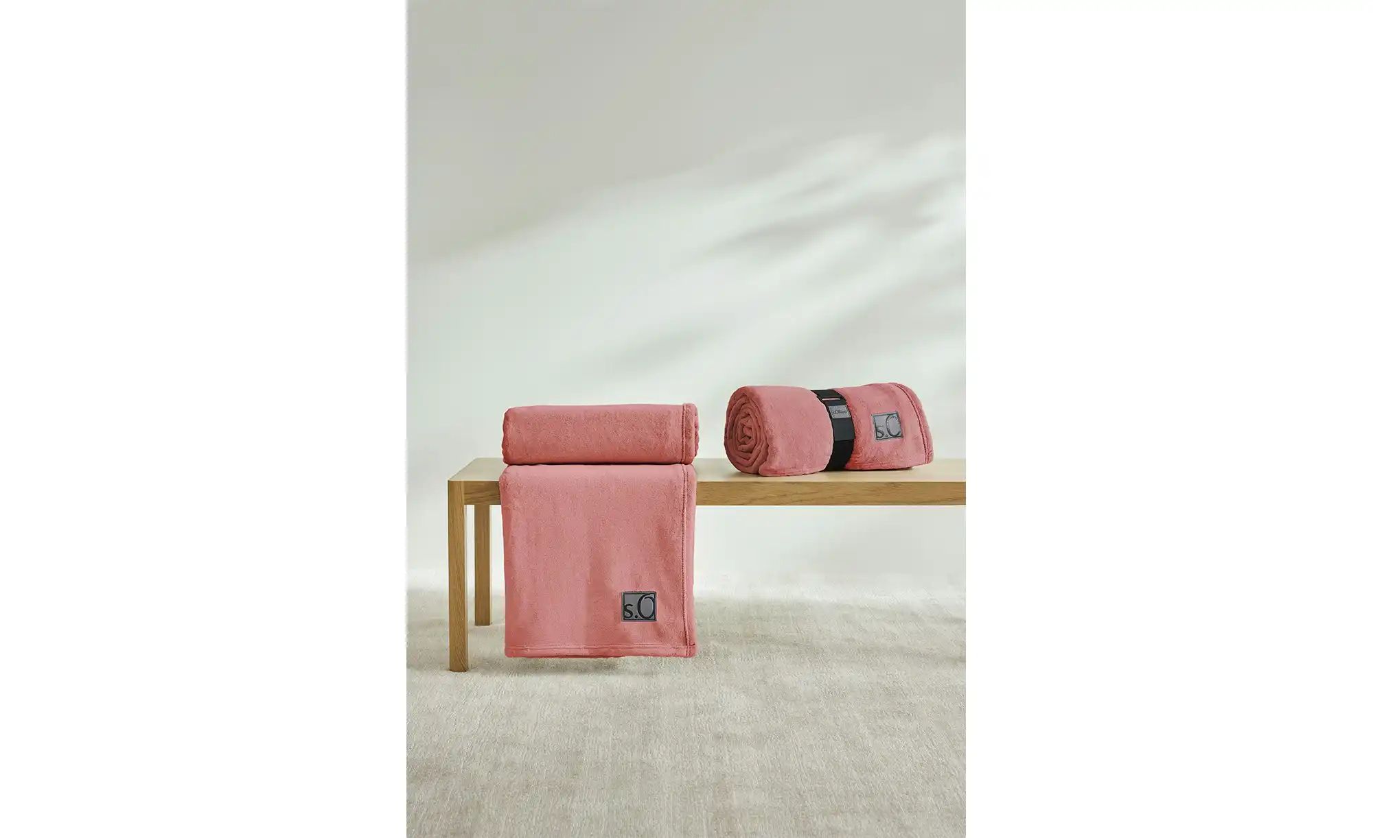 Thumbnail - S.Oliver Kuscheldecke  Kuschelsoft ¦ rosa/pink ¦ Synthetik ¦ Maße (cm): B: 150 Dekokissen & Decken > Kuscheldecken & Woh...