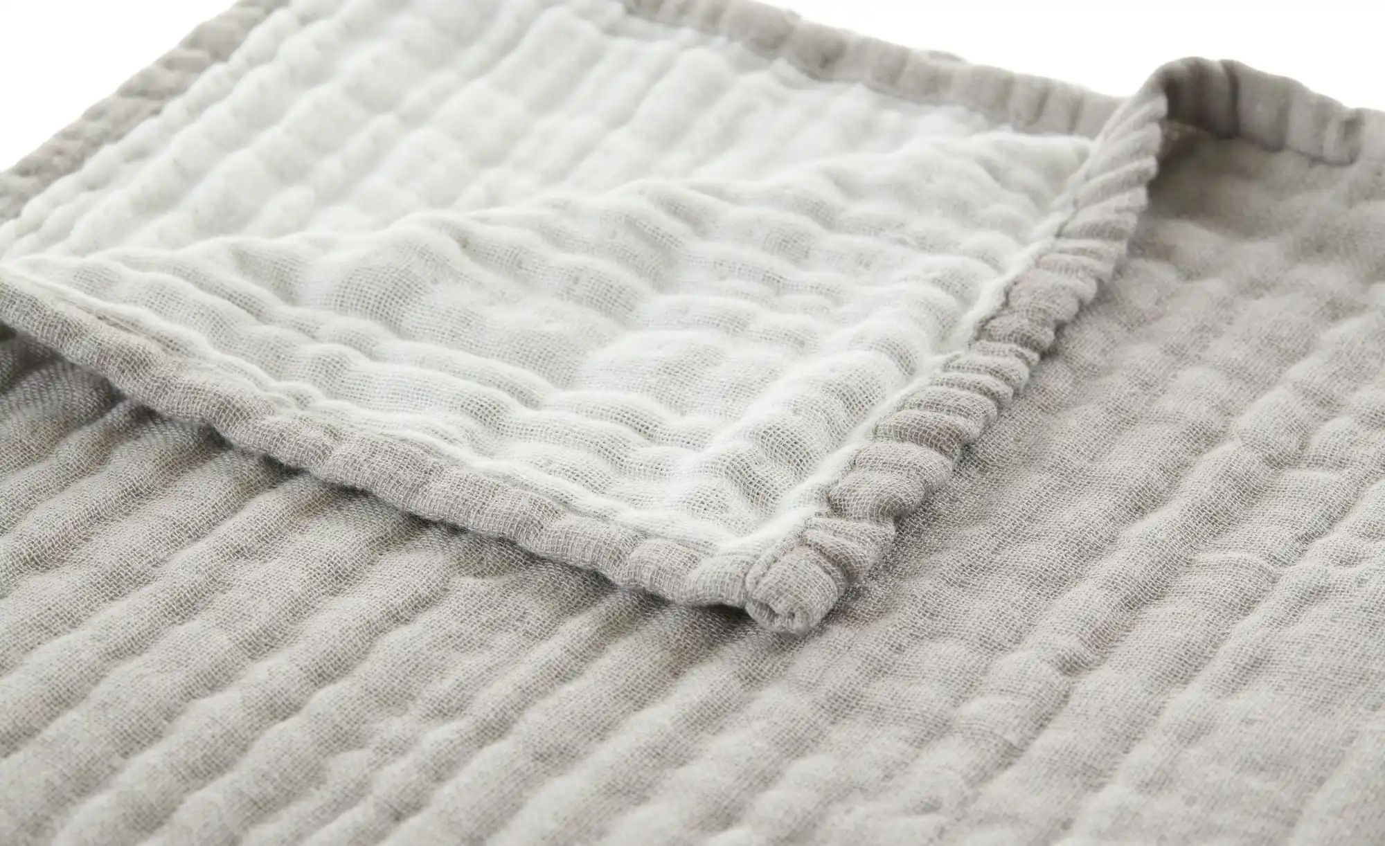 Como Green Plaid  Cora ¦ grau ¦ 100% Baumwolle ¦ Maße (cm): B: 130 Dekokiss günstig online kaufen