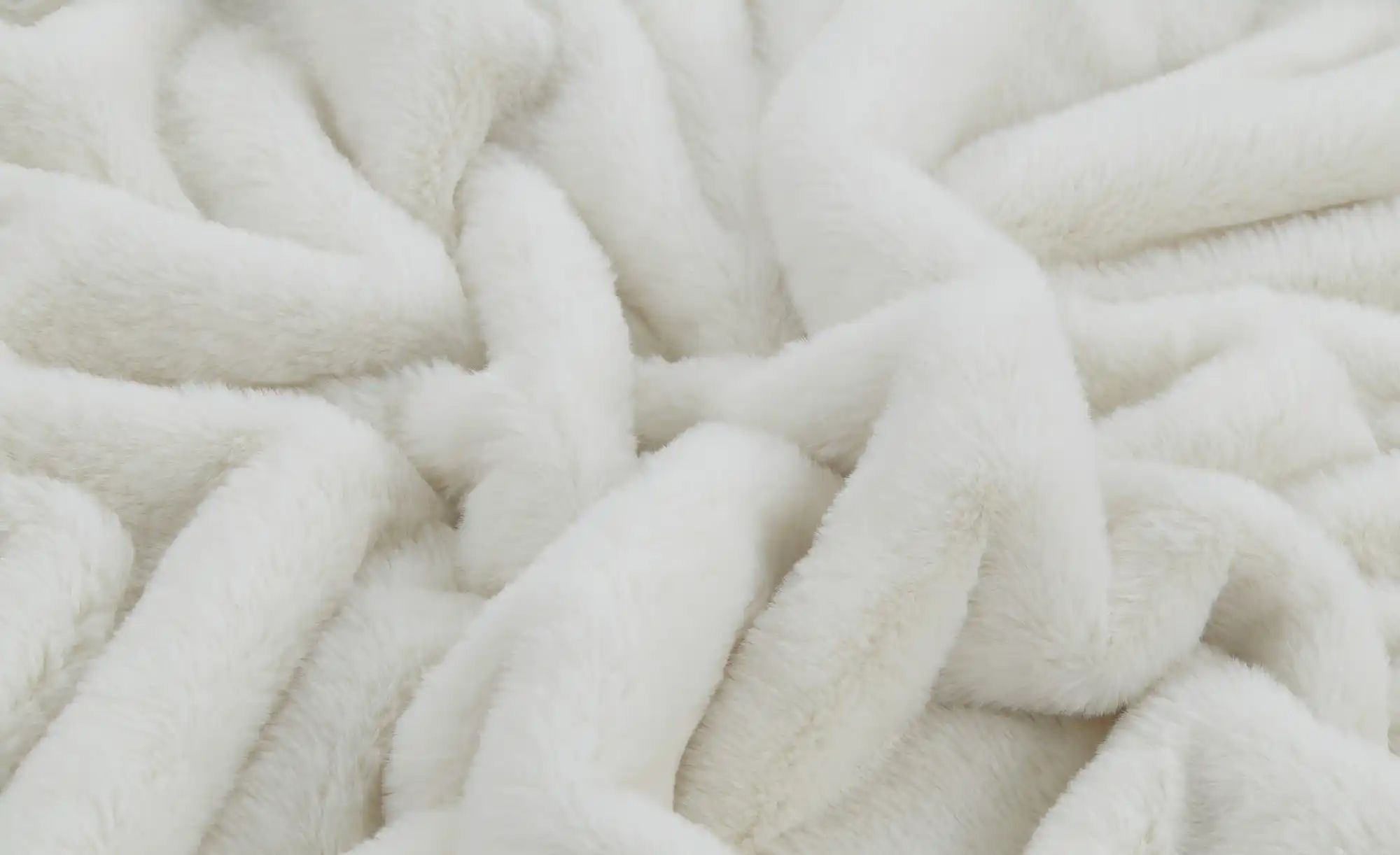 Thumbnail - SCHÖNER WOHNEN Kollektion Plaid Chic ¦ weiß ¦ Synthetik ¦ Maße (cm): B: 140 Dekokissen & Decken > Kuscheldecken & Wohnd...