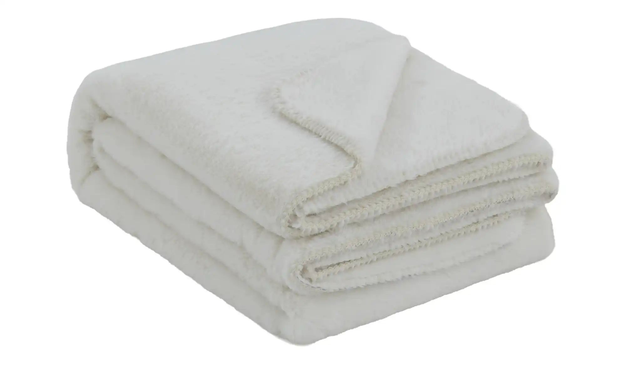 SCHÖNER WOHNEN Kollektion Plaid Chic ¦ weiß ¦ Synthetik ¦ Maße (cm): B: 140 Heimtextilien > Dekokissen & Decken > Kuscheldecken & Wohndecken - Höffner