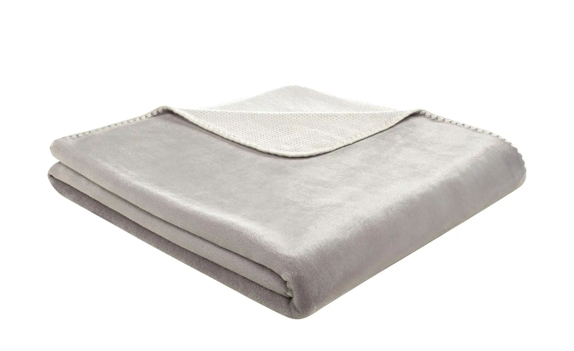 Biederlack Wohndecke  Soft&Cozy ¦ grau ¦ Baumwollmischgewebe ¦ Maße (cm): B günstig online kaufen