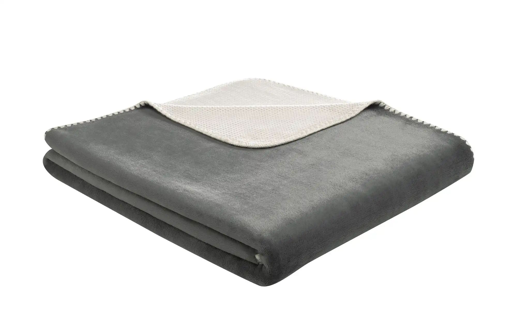 Biederlack Wohndecke  Soft&Cozy ¦ grau ¦ Baumwollmischgewebe ¦ Maße (cm): B günstig online kaufen