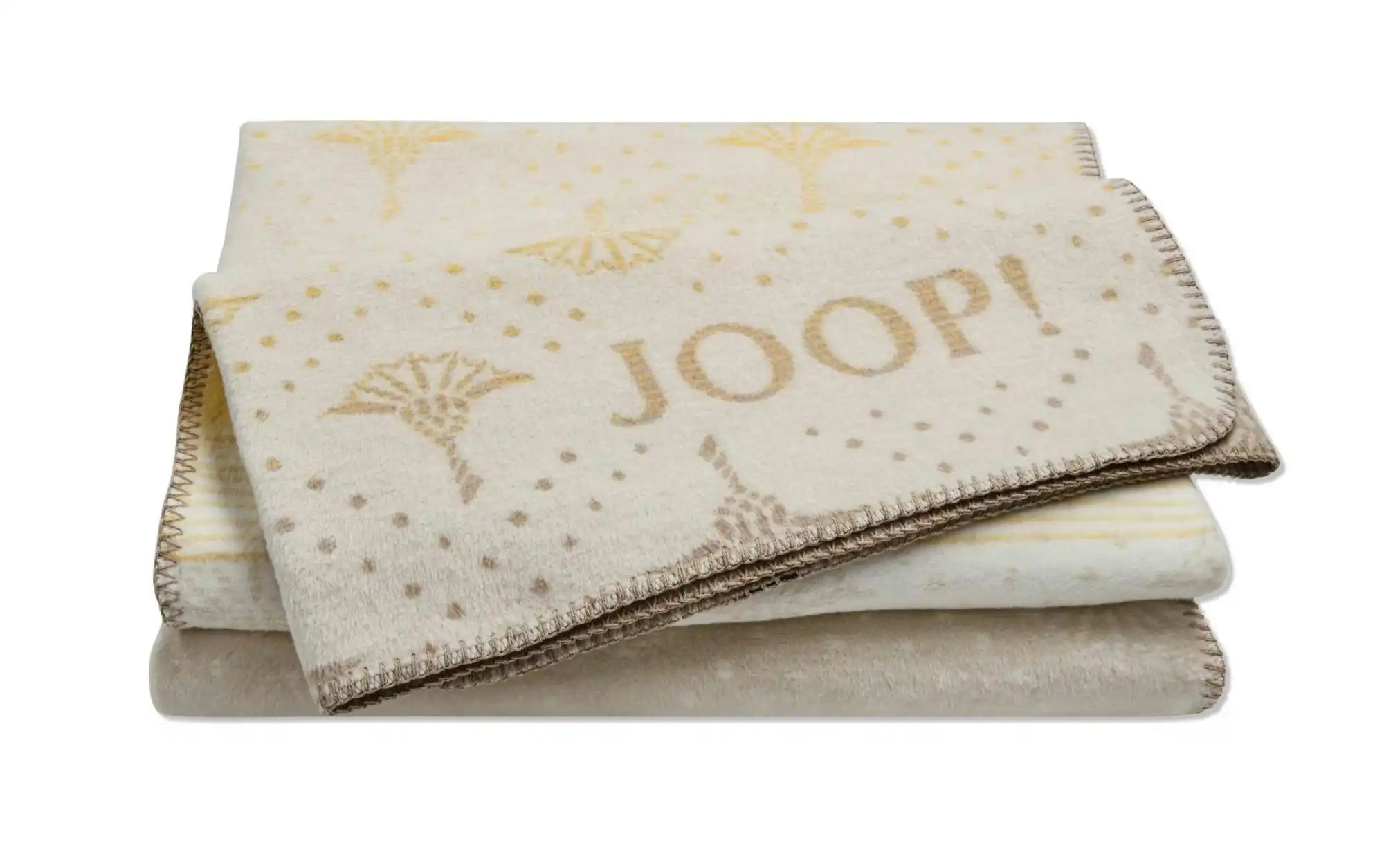 JOOP! Wohndecke   ¦ creme ¦ Baumwollmischgewebe ¦ Maße (cm): B: 200 H: 1 De günstig online kaufen