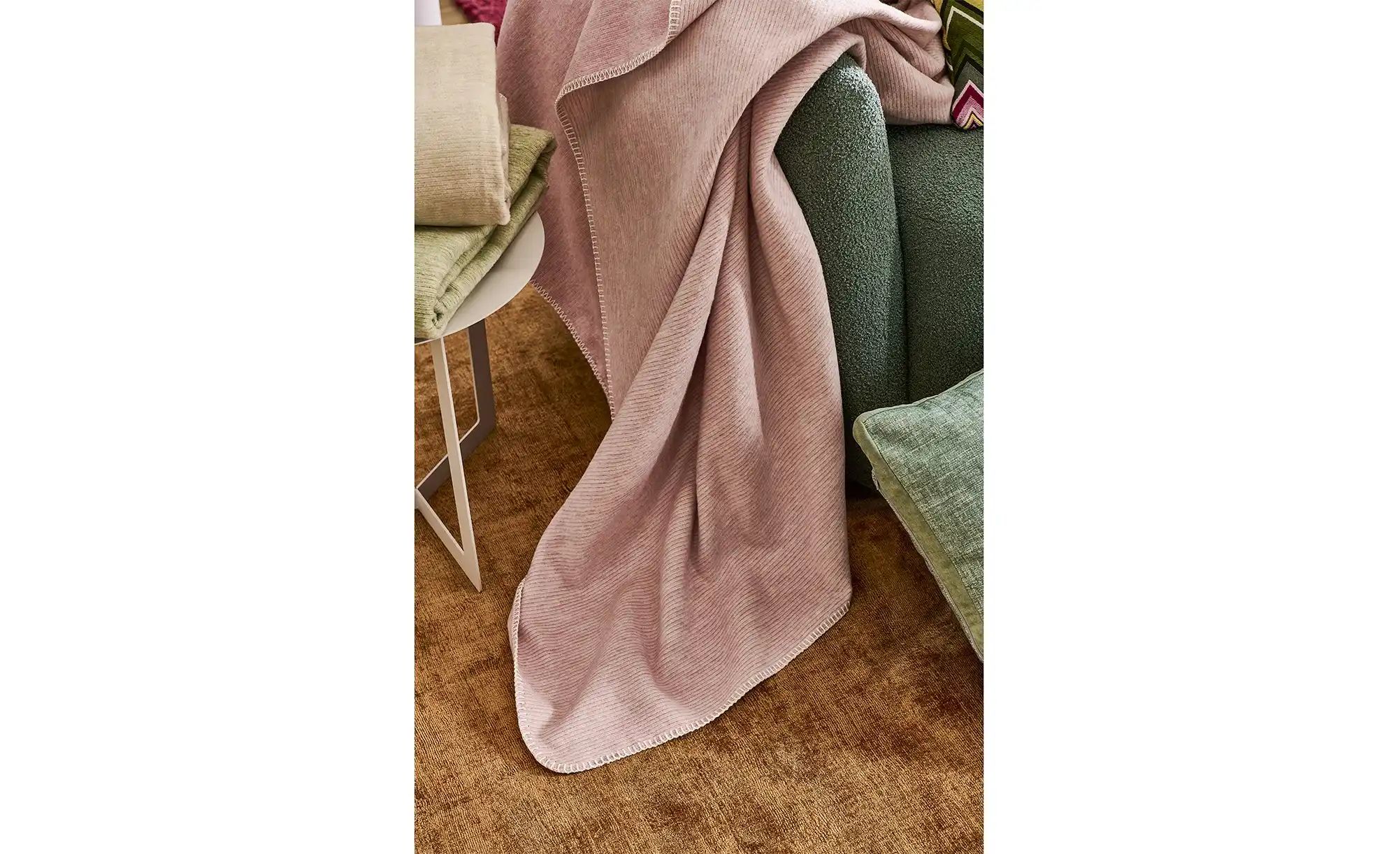 IBENA Wohndecke  Leichte Mischdecke ¦ rosa/pink ¦ Baumwollmischgewebe ¦ Maß günstig online kaufen