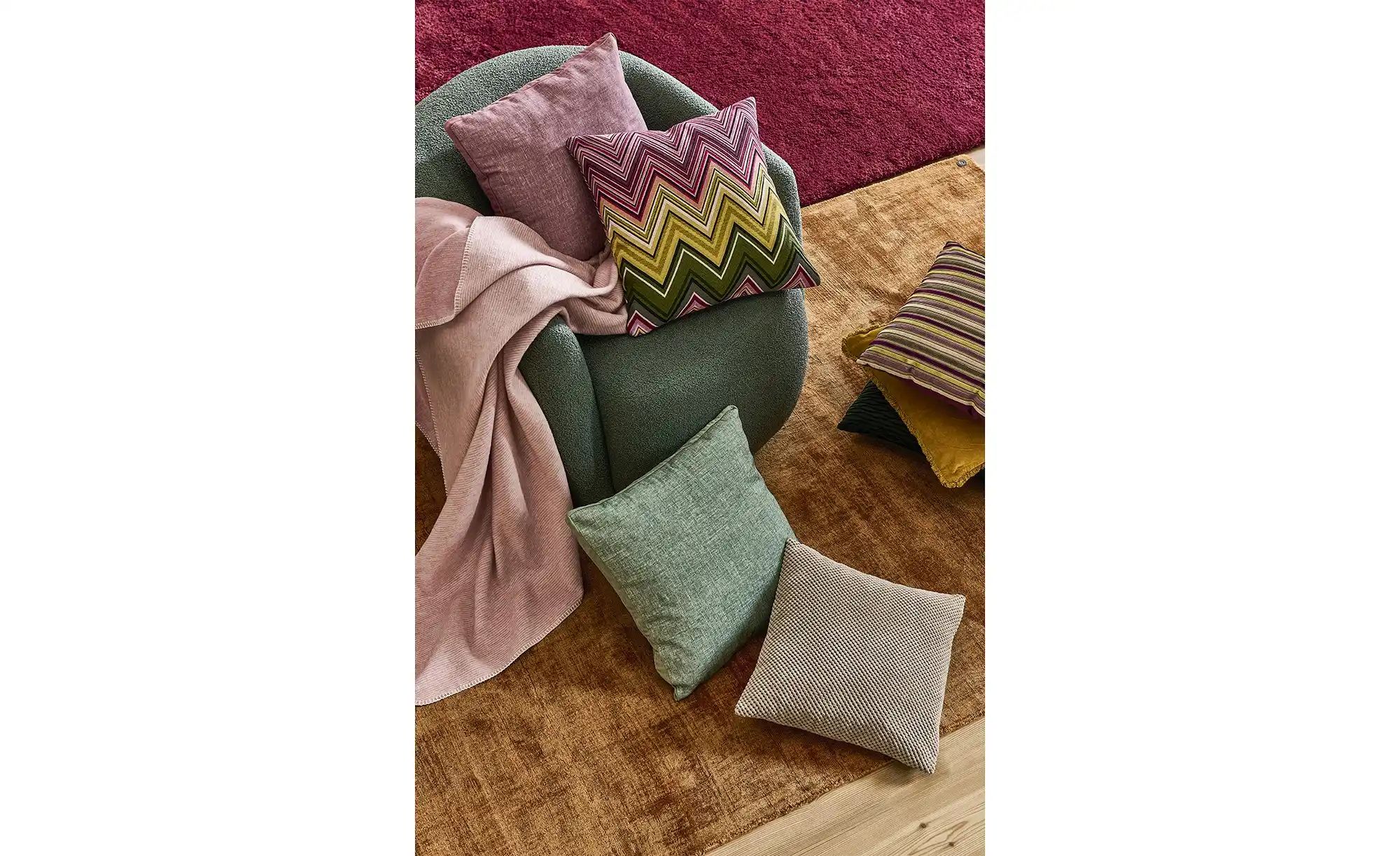 Thumbnail - IBENA Wohndecke Leichte Mischdecke ¦ rosa/pink ¦ Baumwollmischgewebe ¦ Maße (cm): B: 150 Dekokissen & Decken > Kuscheld...