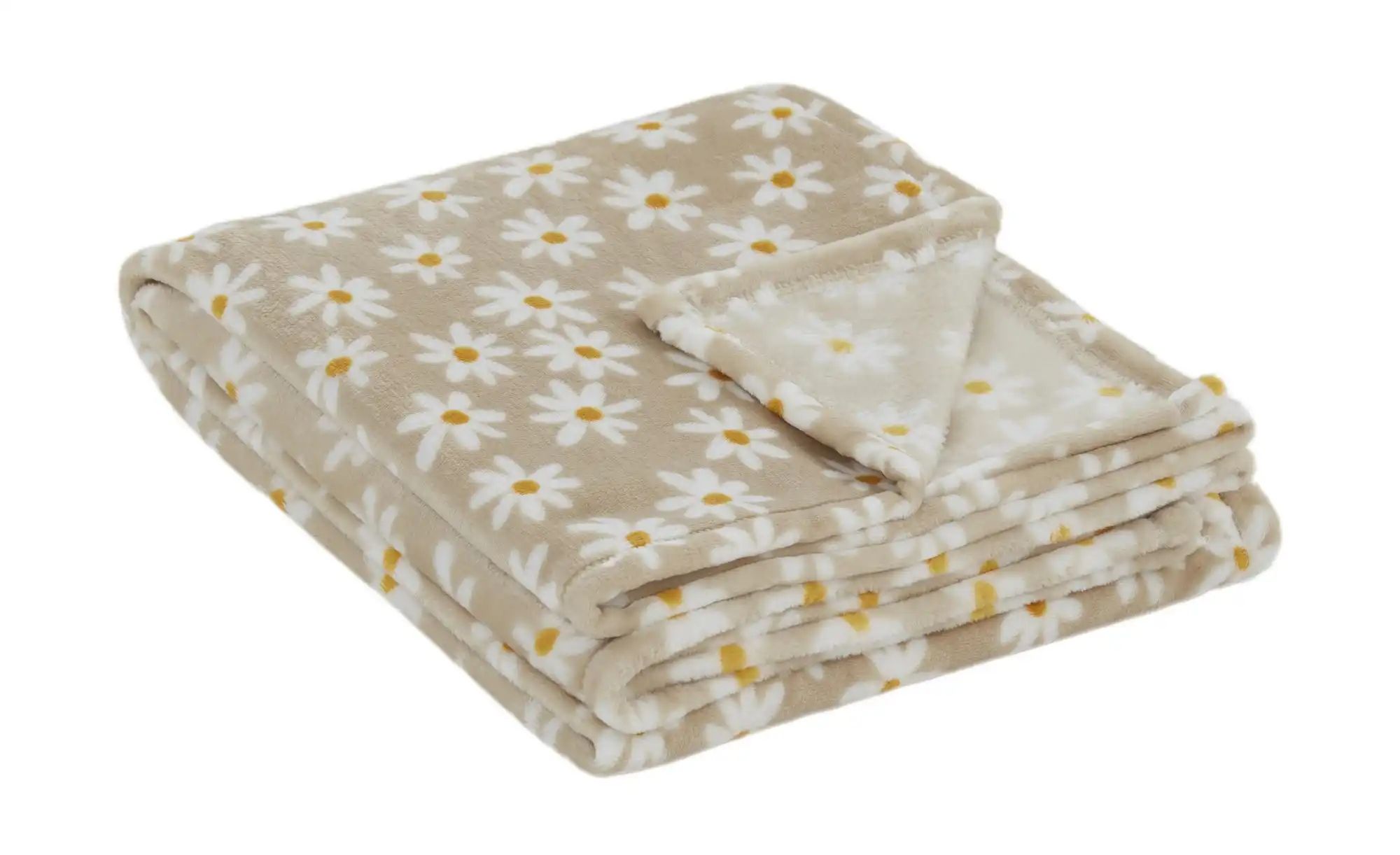 como Plaid  Daisy ¦ beige ¦ Synthetik ¦ Maße (cm): B: 130 Dekokissen & Deck günstig online kaufen