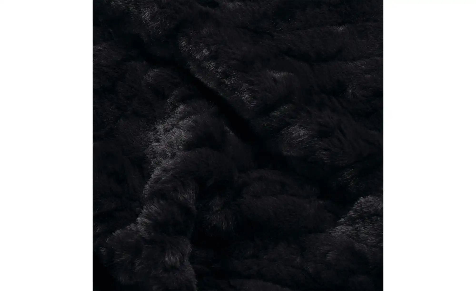 Musterring Plaid   ¦ schwarz ¦ Kunstfell ¦ Maße (cm): B: 130 H: 2 Dekokisse günstig online kaufen