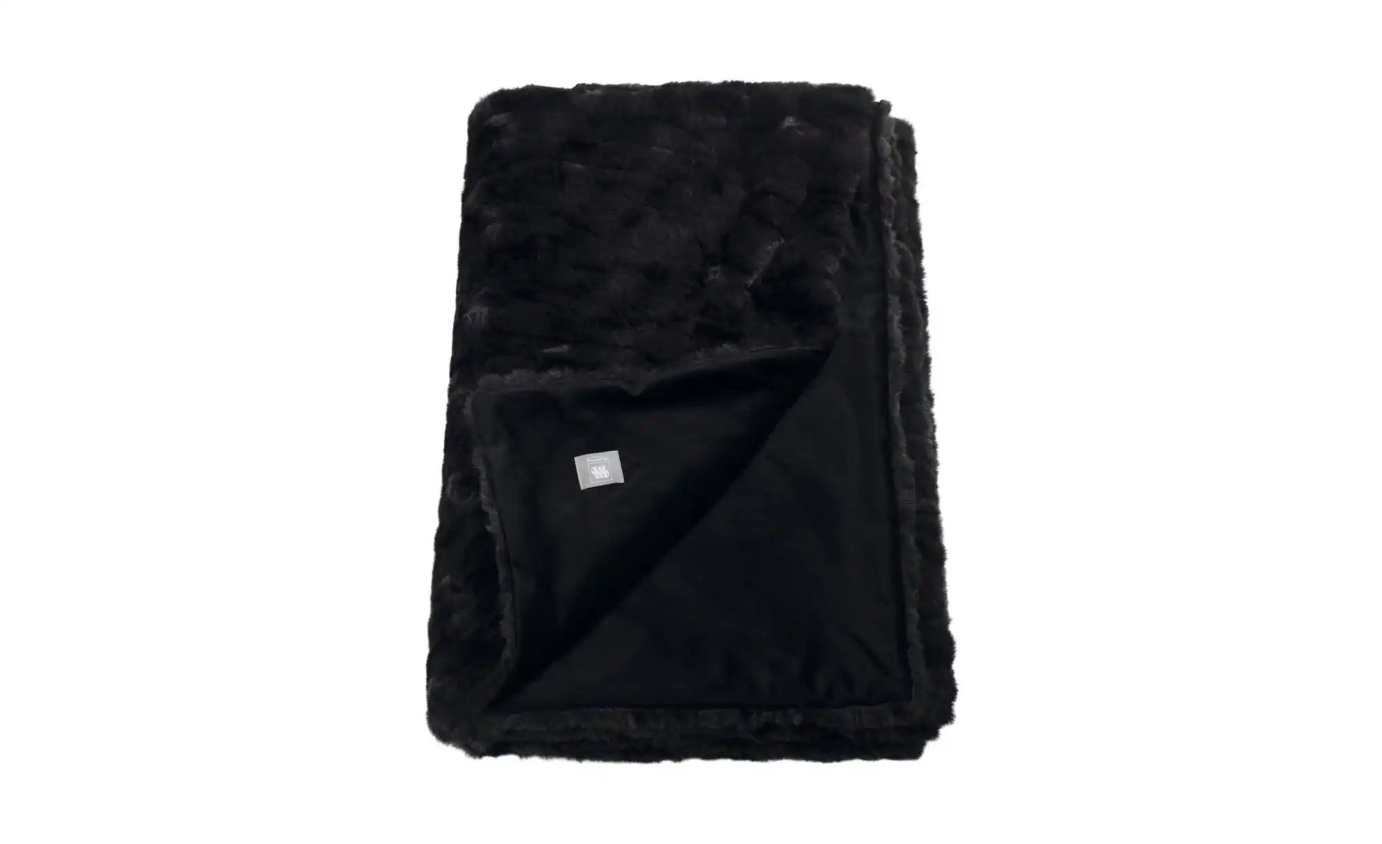 Musterring Plaid   ¦ schwarz ¦ Kunstfell ¦ Maße (cm): B: 130 H: 2 Dekokisse günstig online kaufen