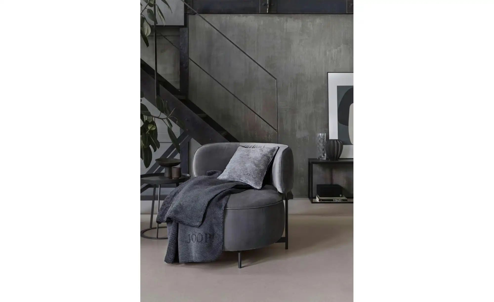 JOOP! Wohndecke   ¦ grau ¦ Baumwollmischgewebe ¦ Maße (cm): B: 150 H: 1 Dek günstig online kaufen