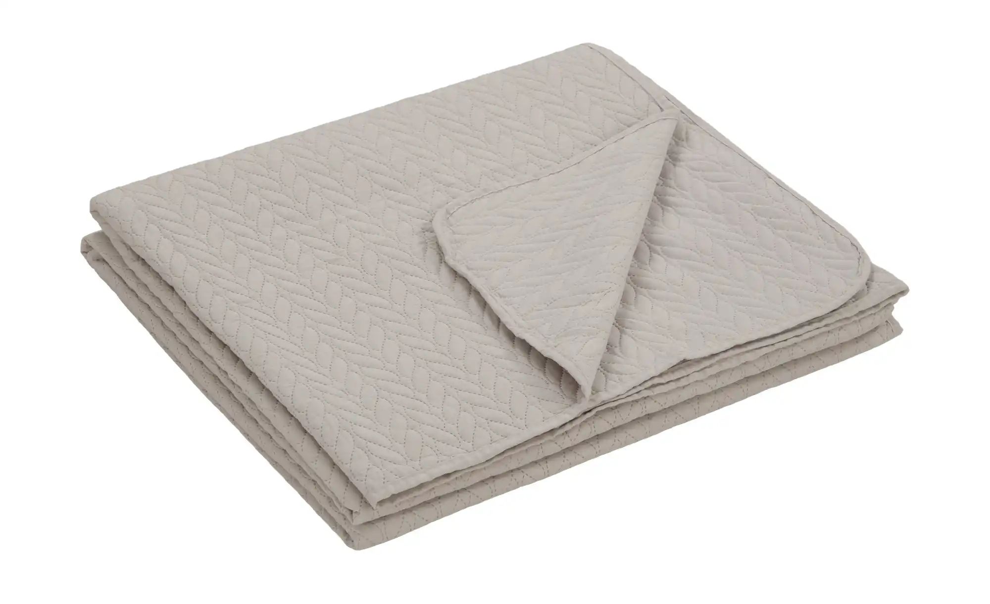 Tagesdecke Nancy ¦ beige ¦ 100% Baumwolle ¦ Maße (cm): B: 220 Heimtextilien > Dekokissen & Decken > Tagesdecken & Bettüberwürfe - Höffner