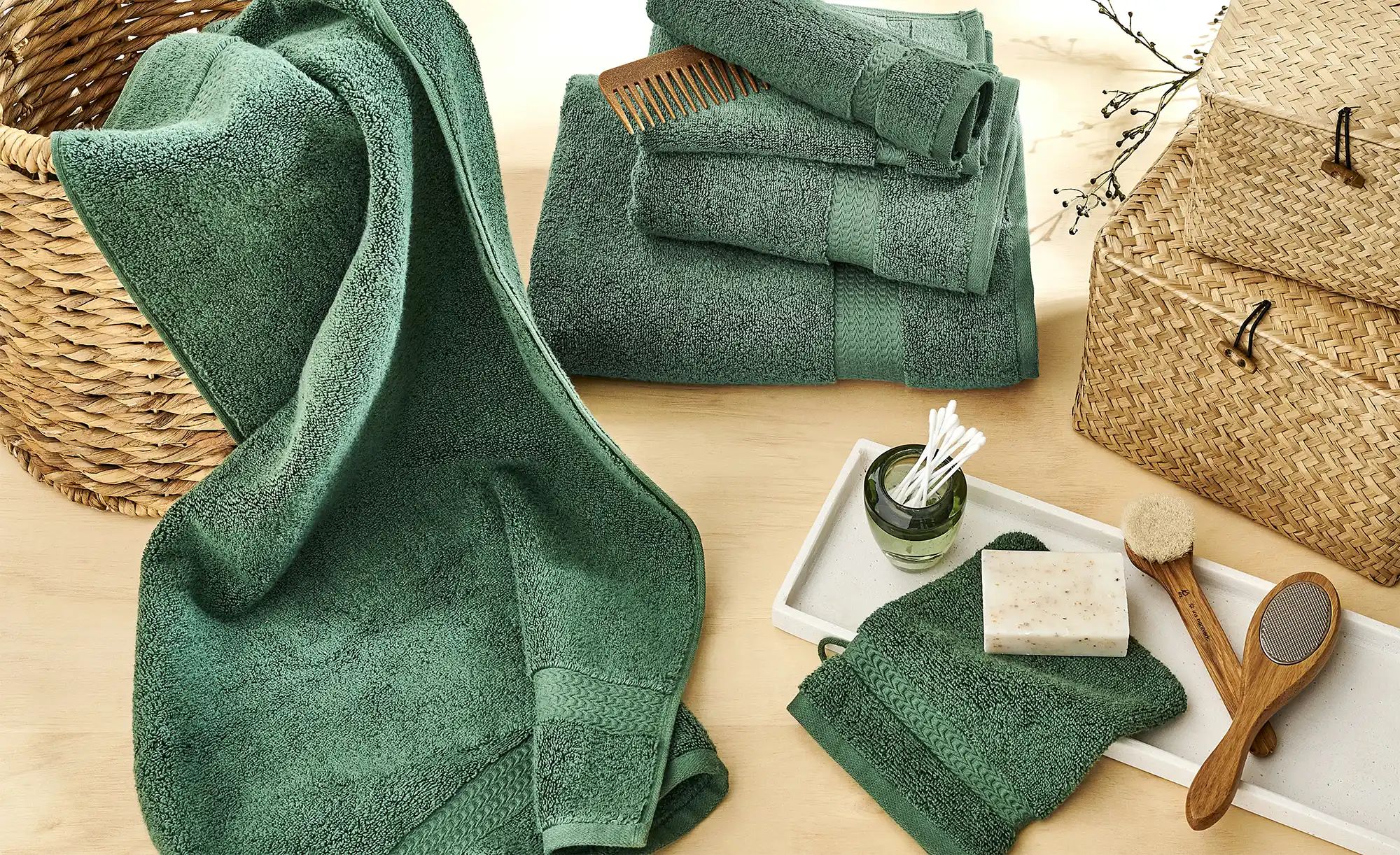 Thumbnail - Como Green Gästetuch  Kuschel Wuschel ¦ grün ¦ Maße (cm): B: 30 Badtextilien > Handtücher & Badetücher > Handtücher - Hö...