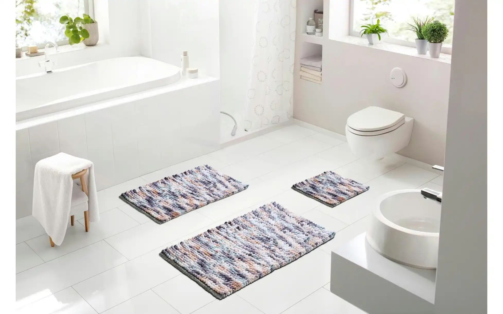 Thumbnail - como Badteppich  Punto ¦ beige ¦ Baumwollmischgewebe ¦ Maße (cm): B: 60 Badtextilien > Badematten & Badvorleger - Höffne...