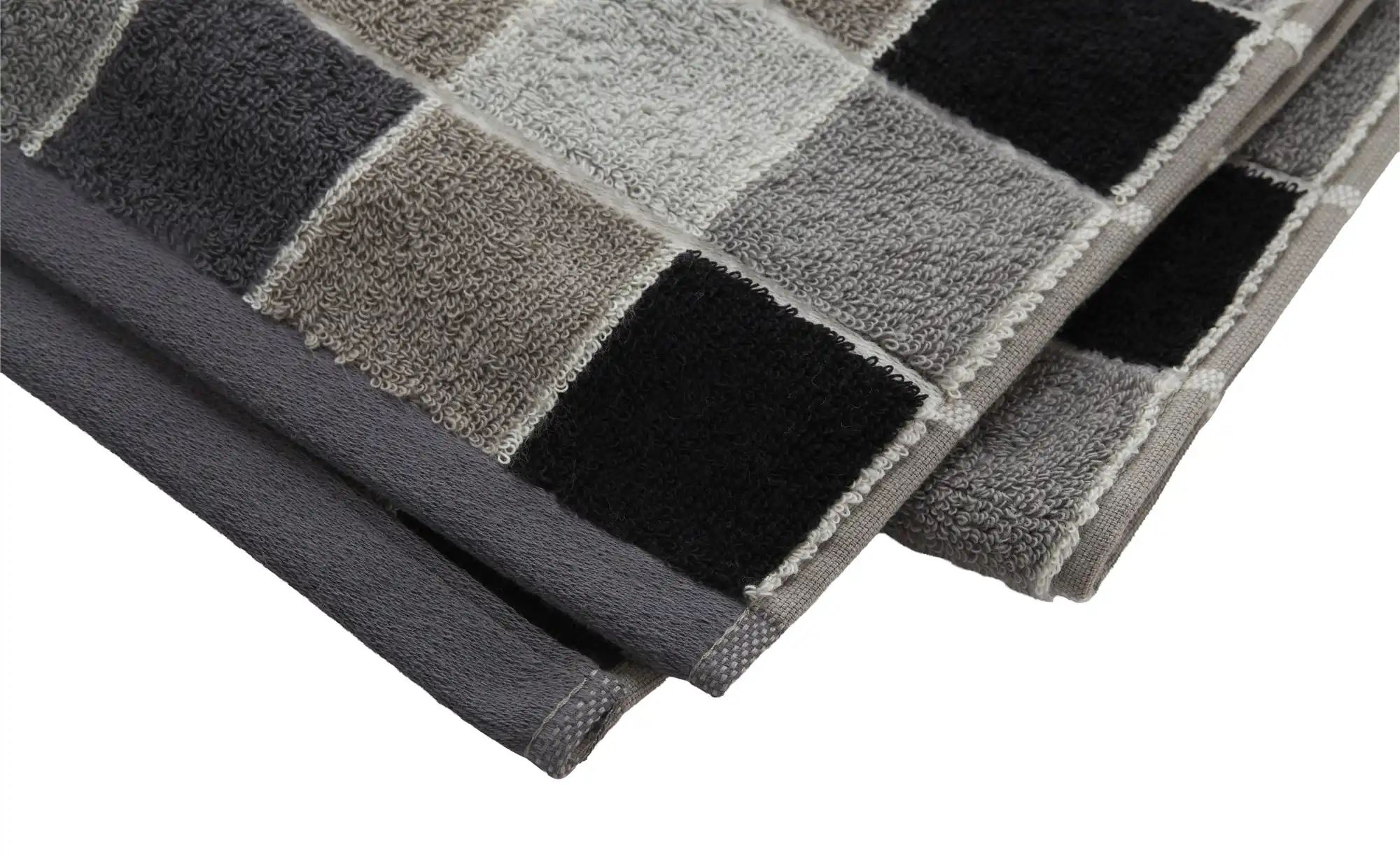 Thumbnail - como Gästetuch  Karo ¦ grau ¦ Maße (cm): B: 30 Badtextilien > Handtücher & Badetücher > Handtücher - Höffner