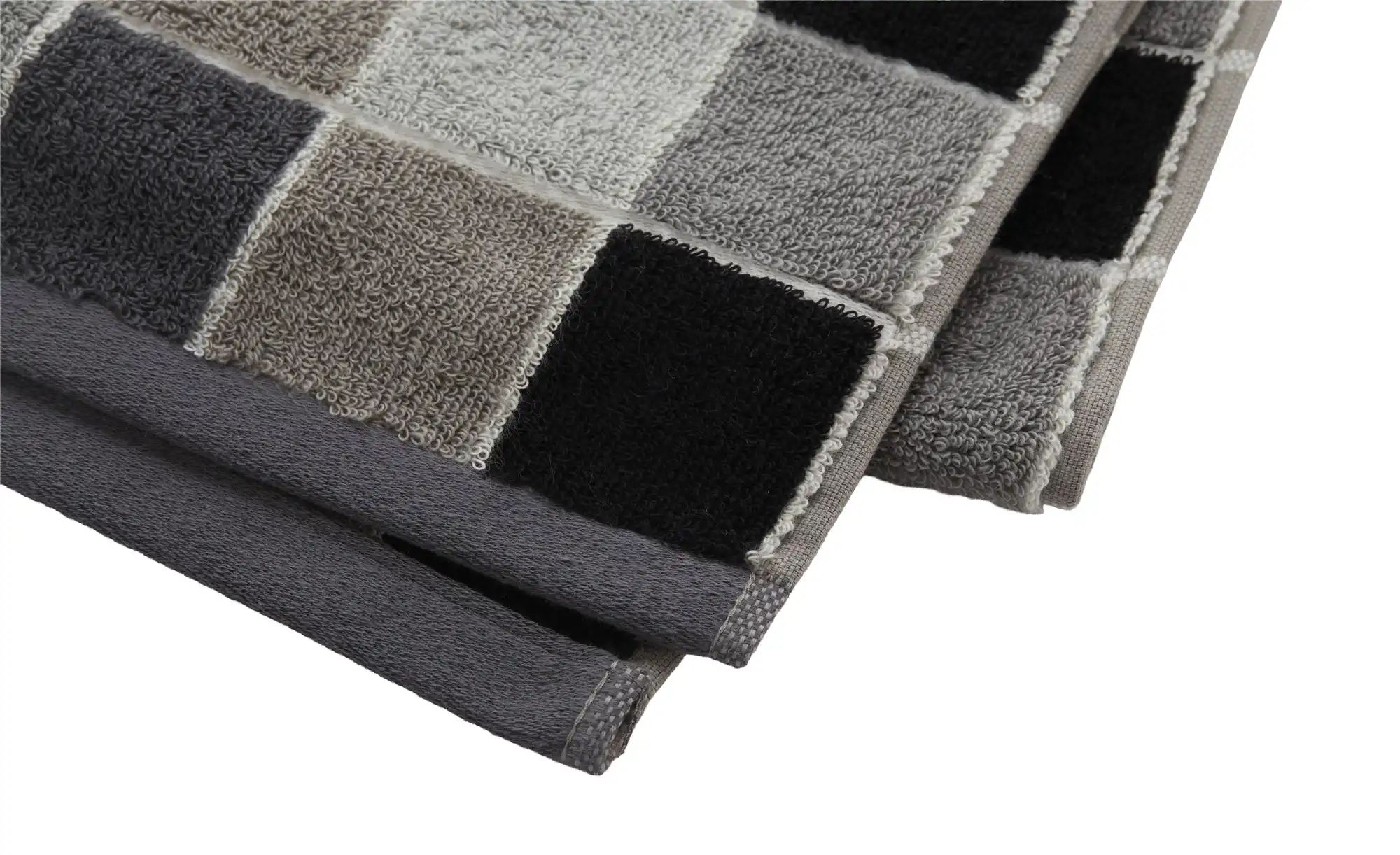 Thumbnail - como Duschtuch Karo ¦ grau ¦ Maße (cm): B: 70 Badtextilien > Handtücher & Badetücher > Handtücher - Höffner