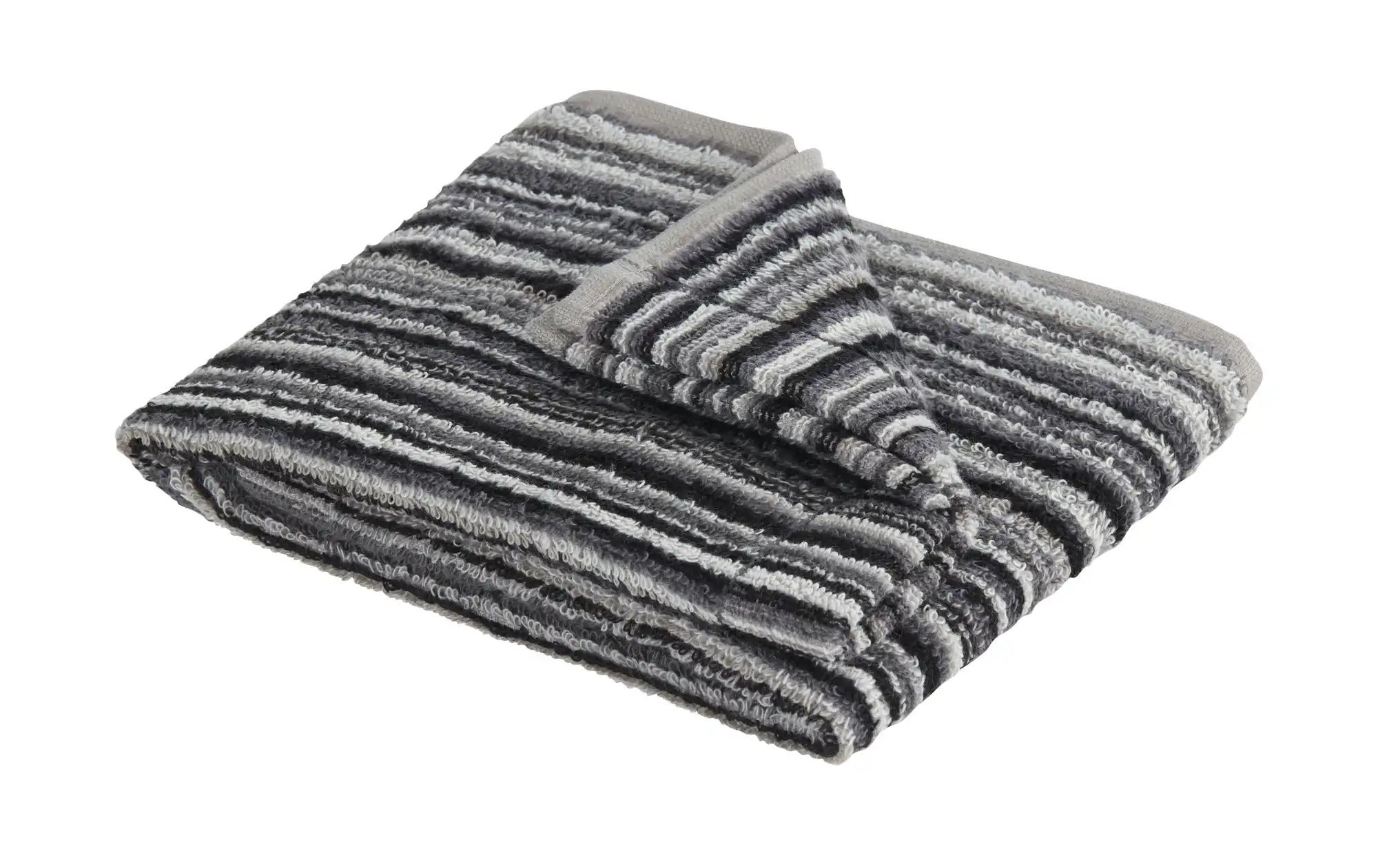 como Gästetuch  Jacquard Streifen ¦ grau ¦ Maße (cm): B: 30 Badtextilien > günstig online kaufen