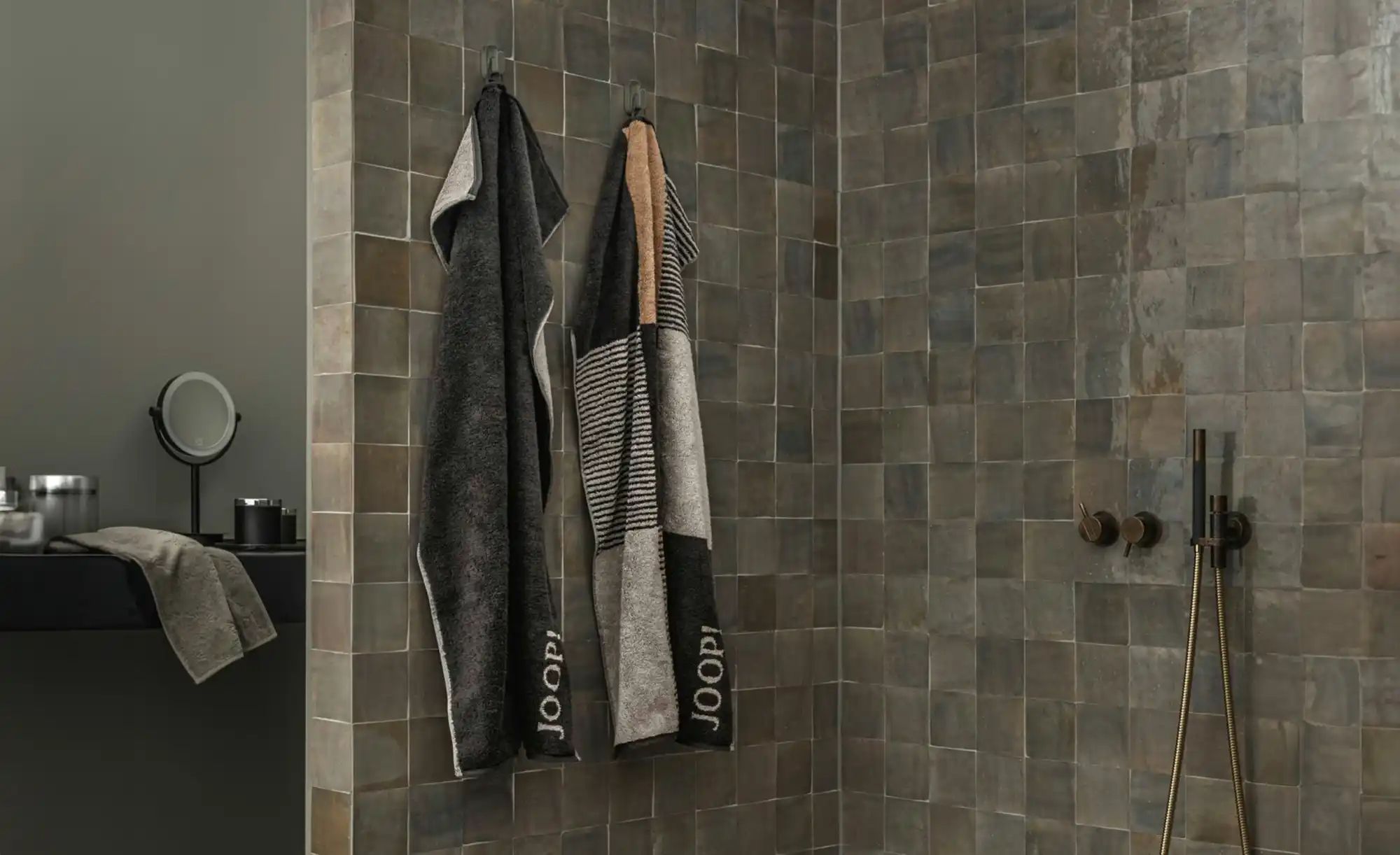 Thumbnail - JOOP! Duschtuch  J-Divided Doubleface ¦ grau ¦ Maße (cm): B: 80 Badtextilien > Handtücher & Badetücher > Duschtücher - H...